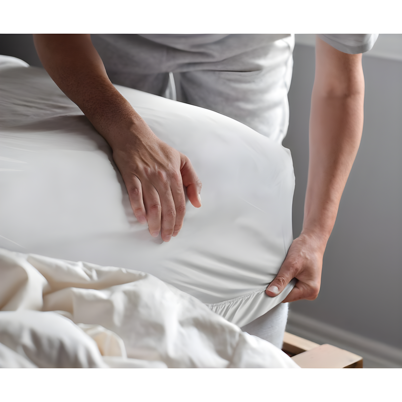 Shopbedding Plastic Mattress Protector Fitted Twin, Waterproof Vinyl Mattress Cover, Heavy Duty Mattress Breathable