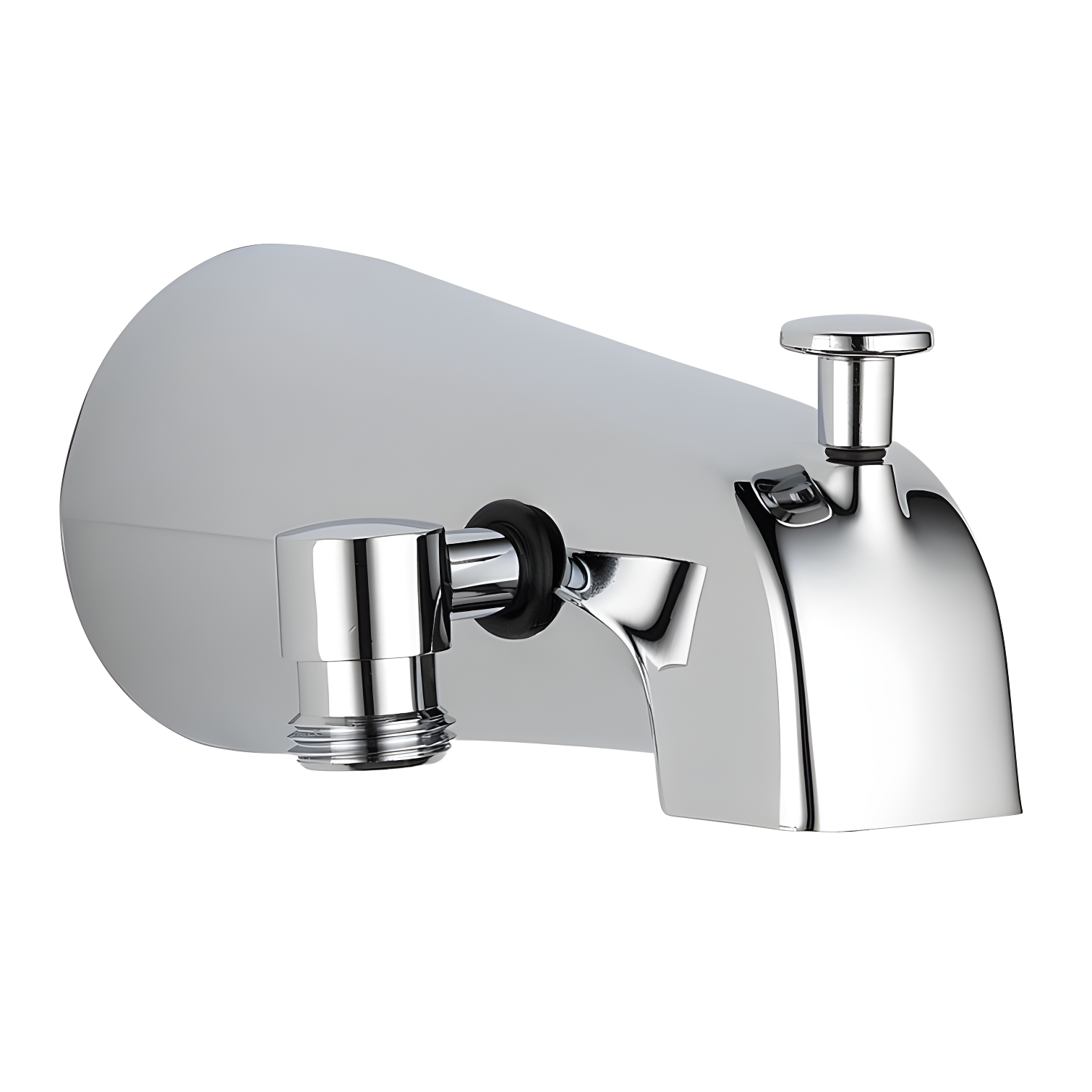 Delta U1072-PK Universal Showering Components Wall Mounted Tub Spout Trim with Diverter