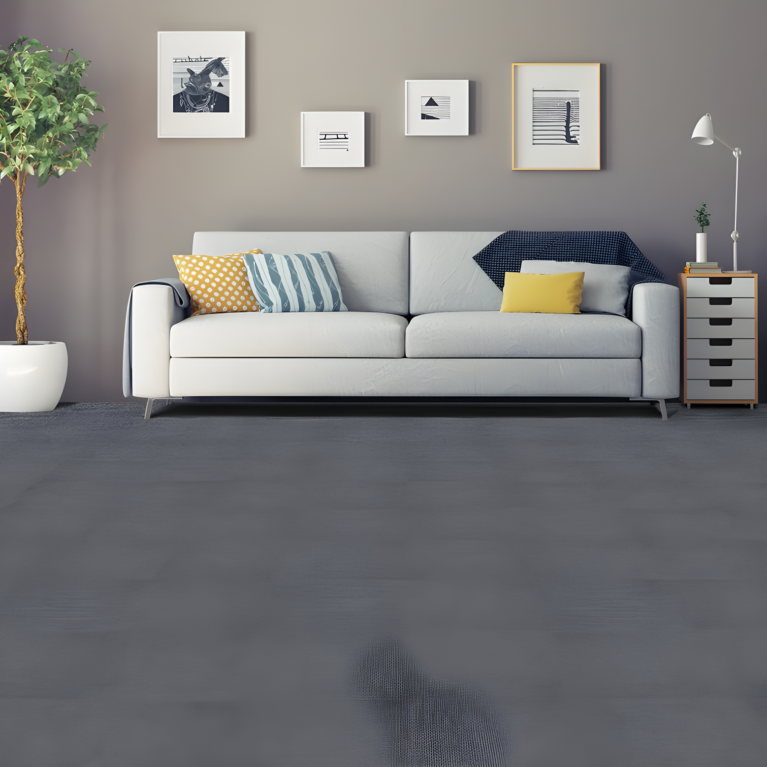 Achim Importing Co Nexus 12'' W x 12'' L Level Loop Adhesive, Peel & Stick Polyester Carpet Tile