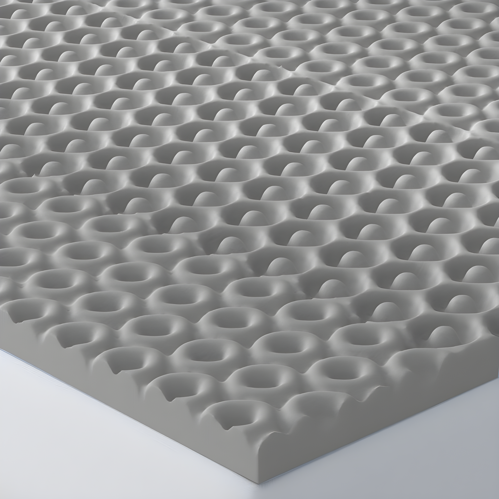Vibe 2” Cool Pod Convoluted Gel Memory Foam Mattress Topper, Twin