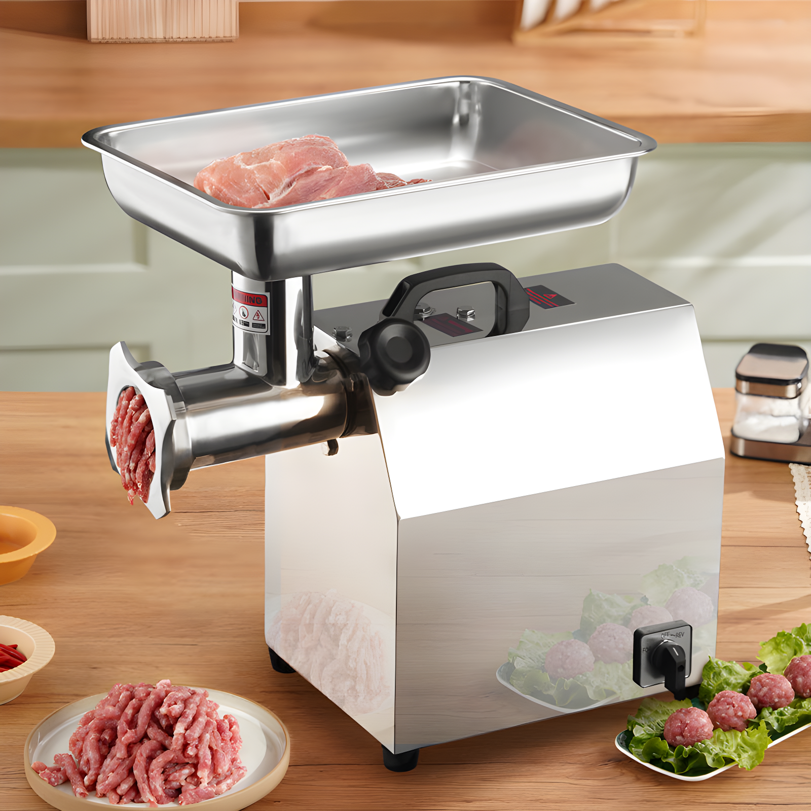 VEVOR Stainless Steel Electric Meat Grinder | Wayfair