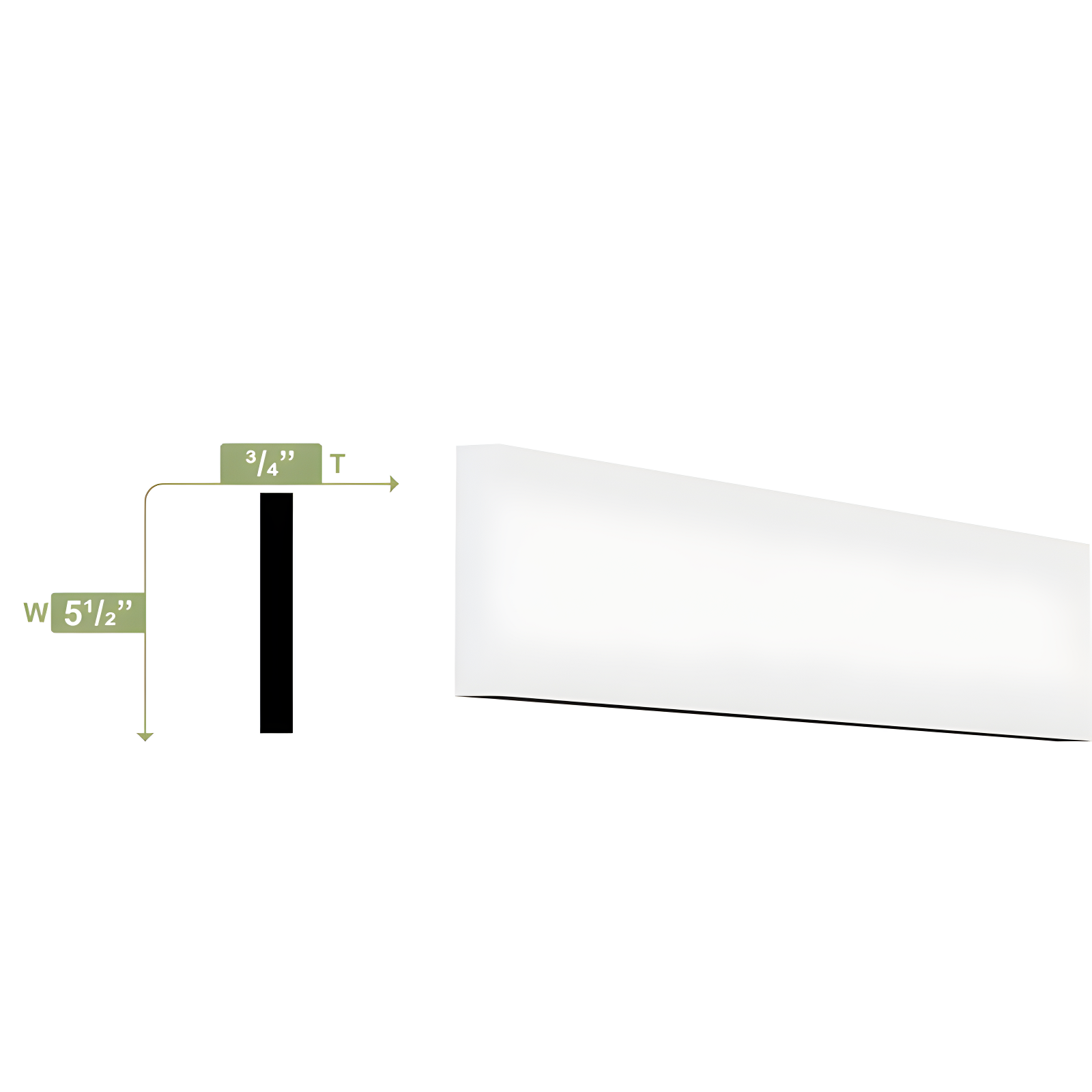 H 96'' W D Plastic Casing