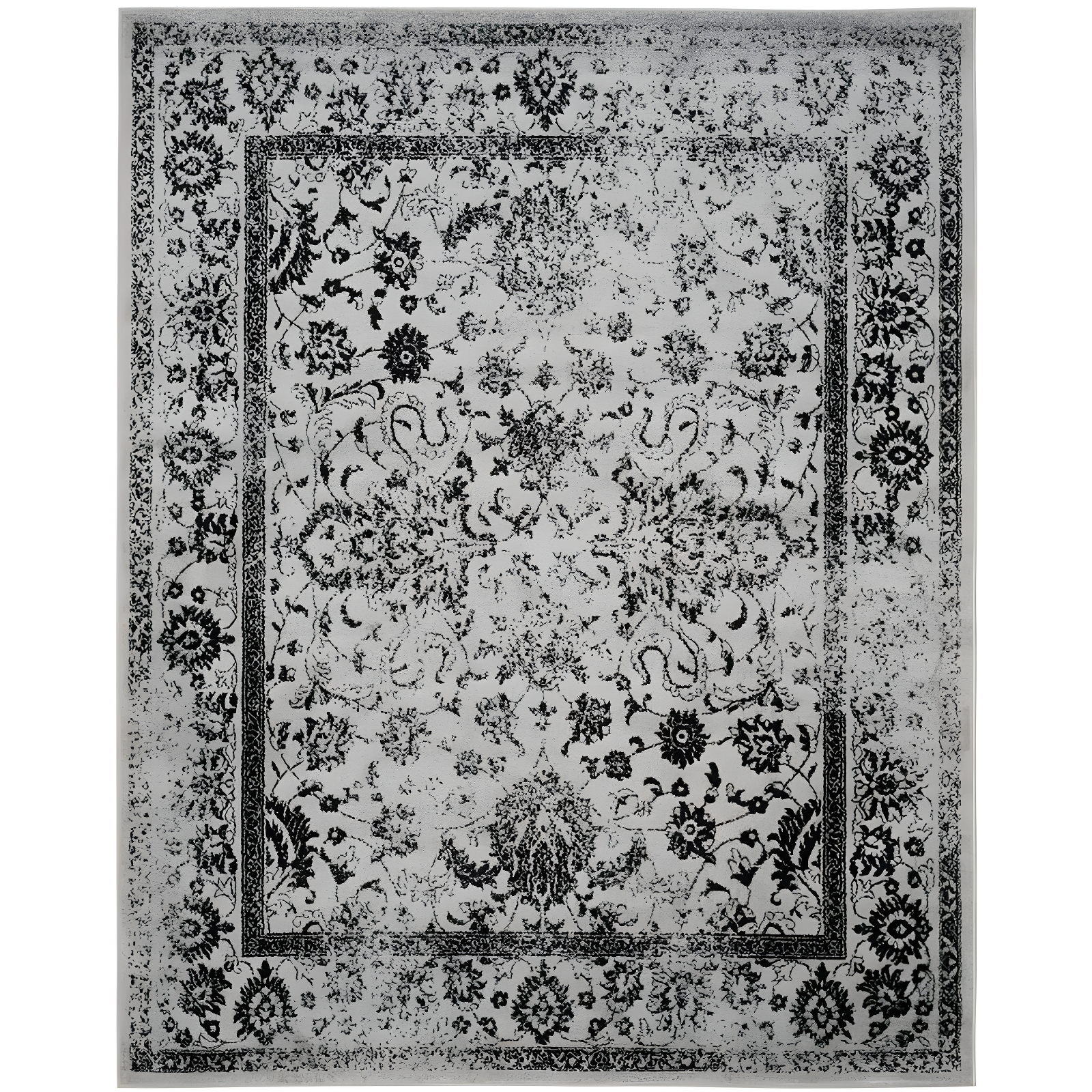 Adirondack ADR109 Machine Made Indoor Area Rug - Grey/Black - 8'x10' - Safavieh