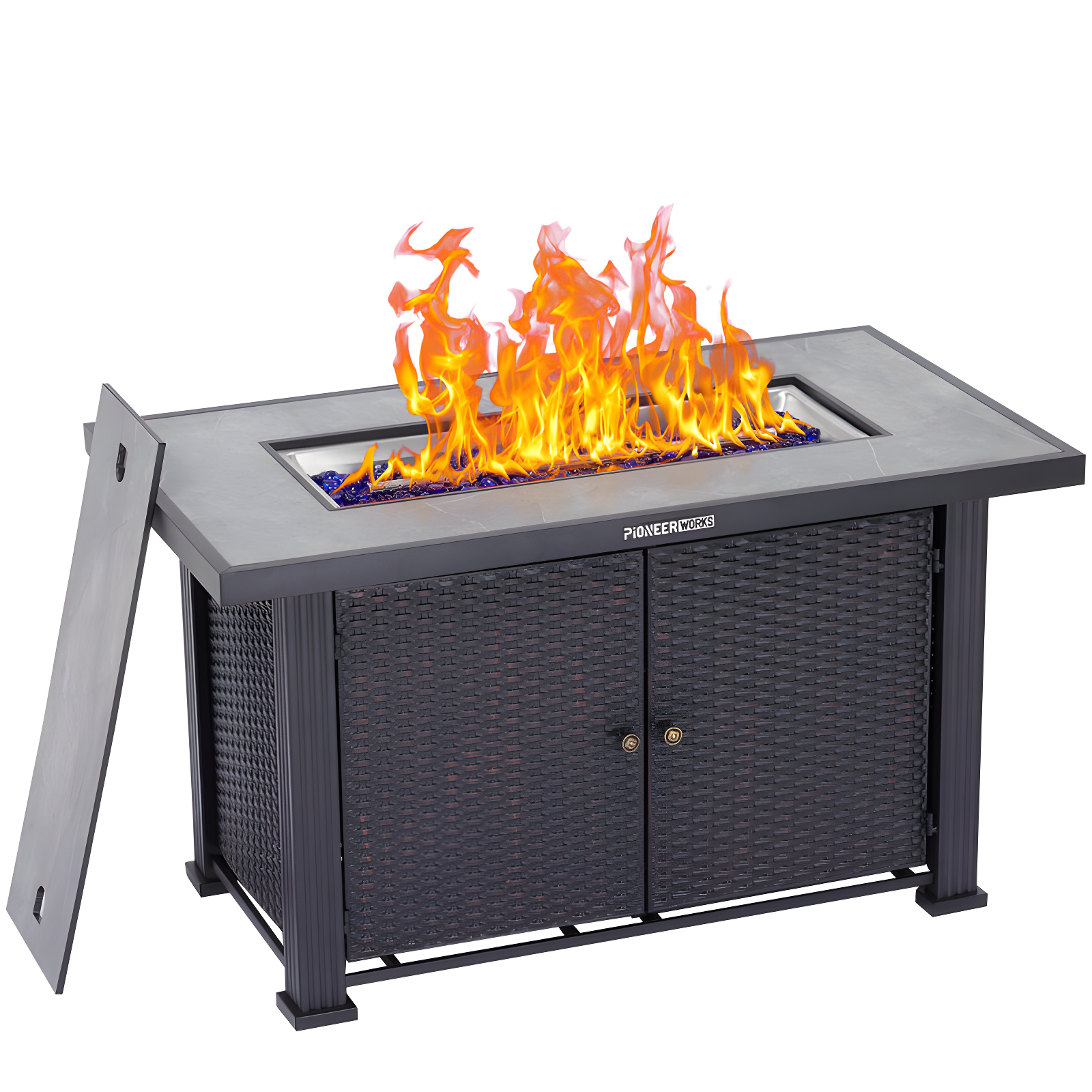 Yesurprise 25'' x 44'' Stainless Steel Fire Pit Accessory