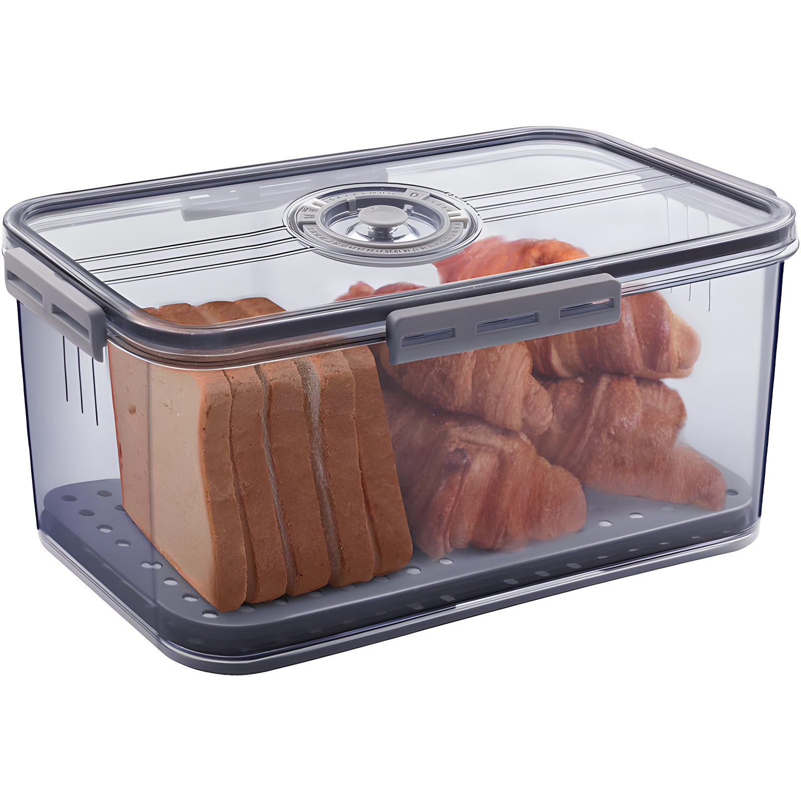 Rebrilliant Bread Box Bread Boxes for Kitchen Counter Airtight, Time Recording Bread Storage