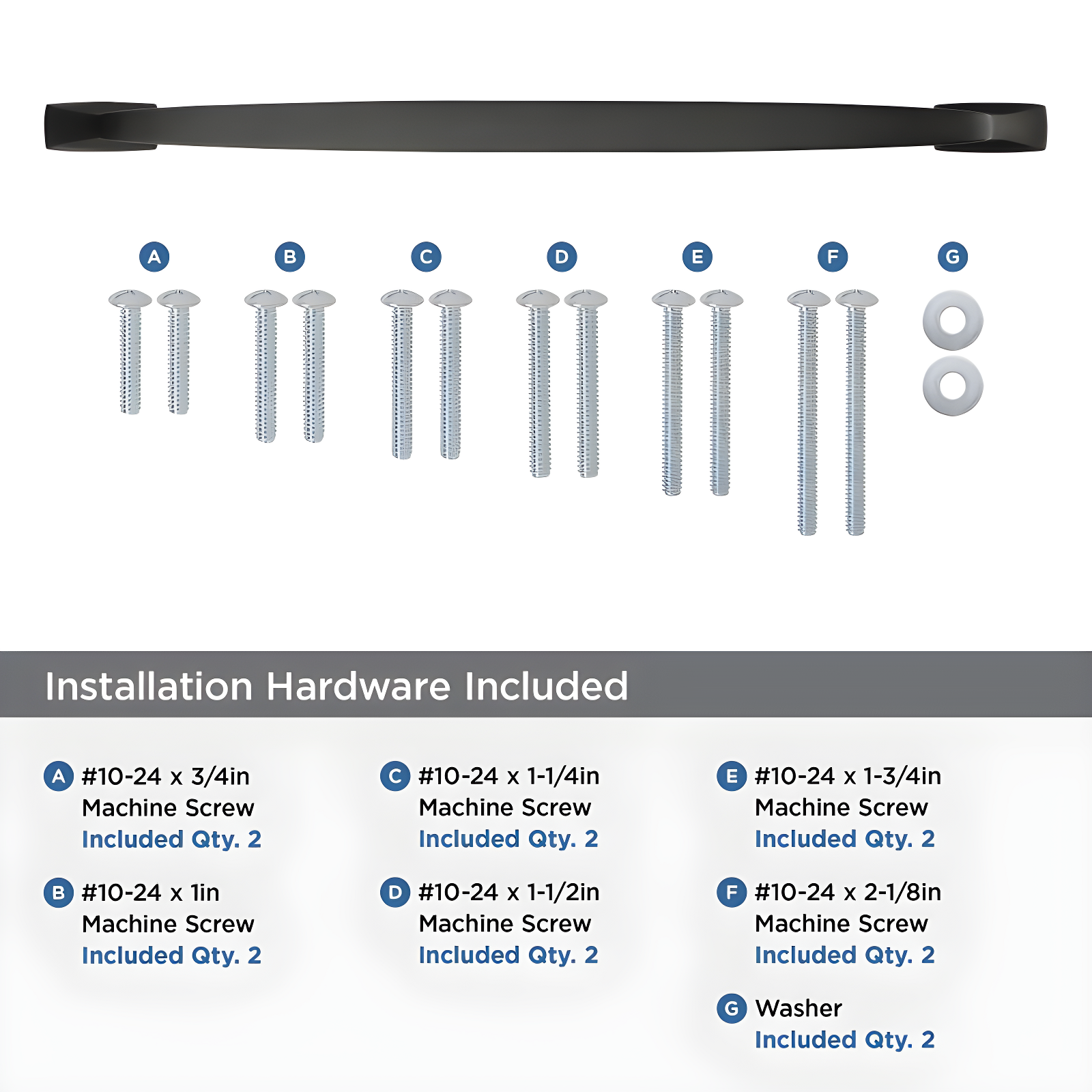 Amerock Highland Ridge 18 inch (457mm) Center-to-Center Black Bronze Appliance Pull