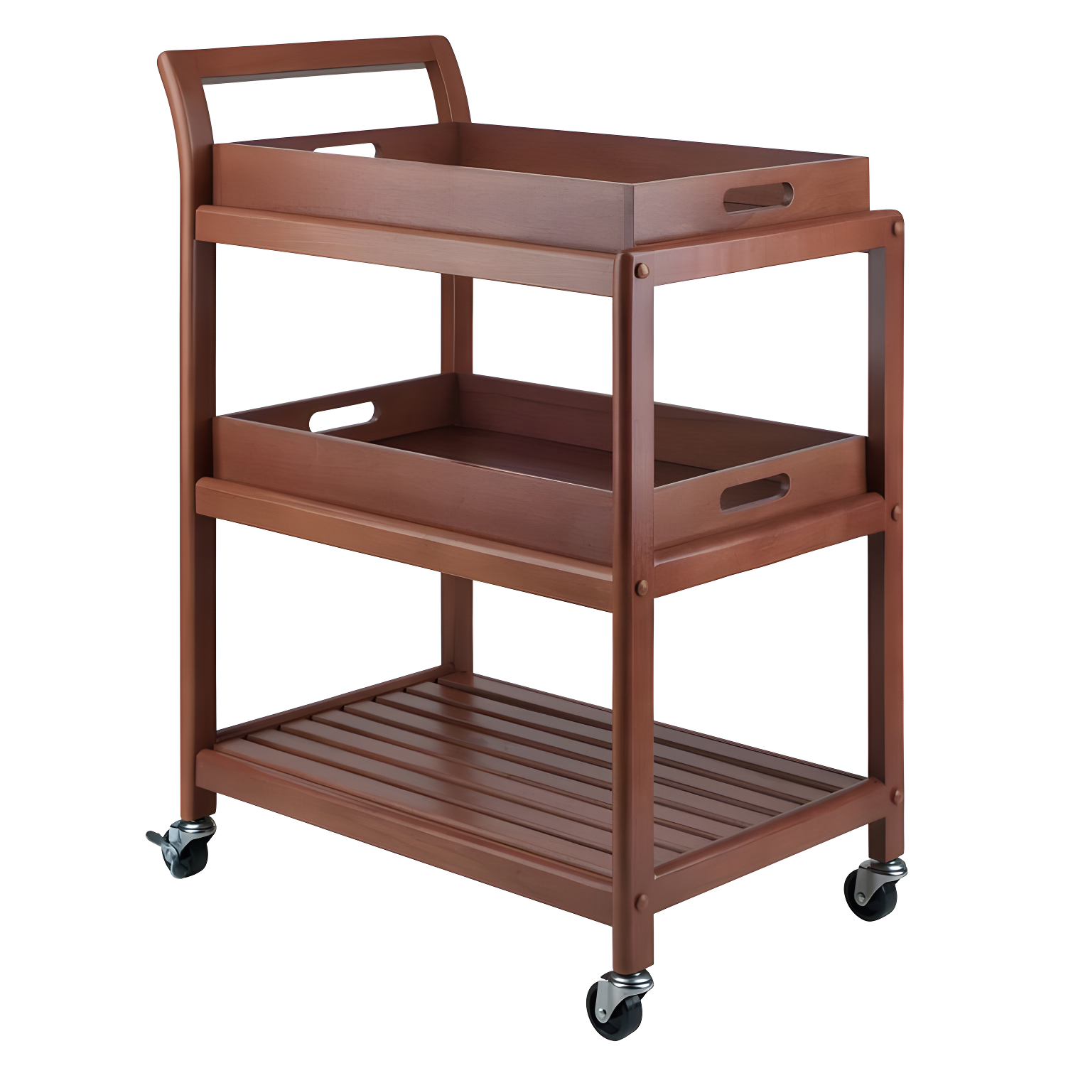 Skyline Decor Albert 33.27'' H x 24.8'' W Utility Cart with Wheels