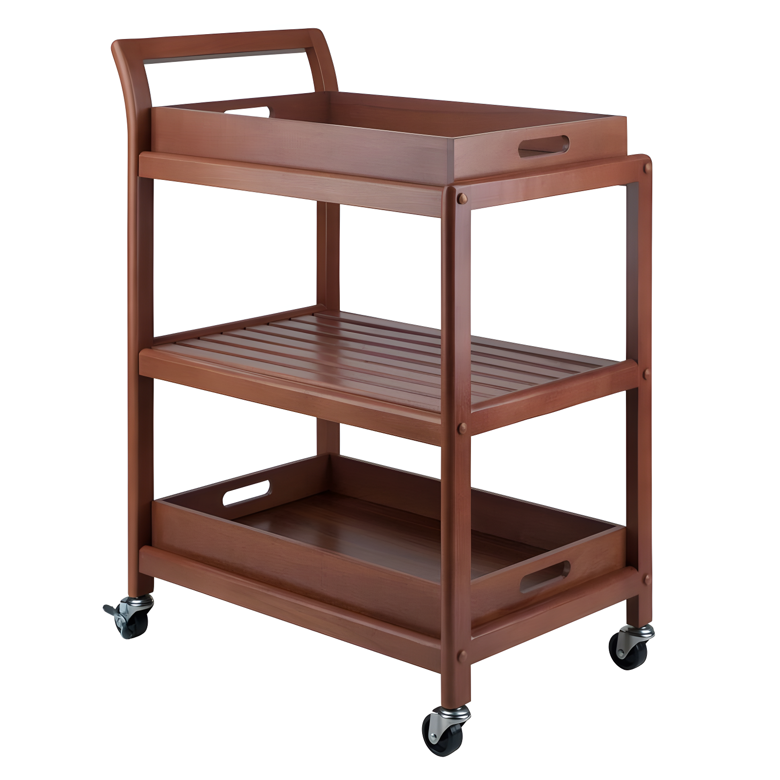 Skyline Decor Albert 33.27'' H x 24.8'' W Utility Cart with Wheels