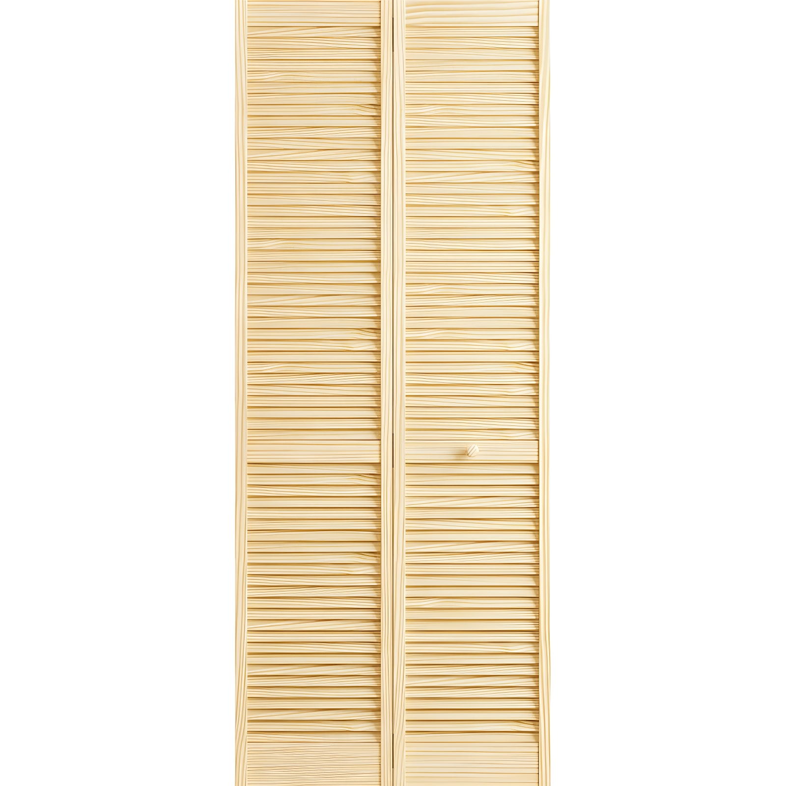 Louvered Wood Bi-Fold Door