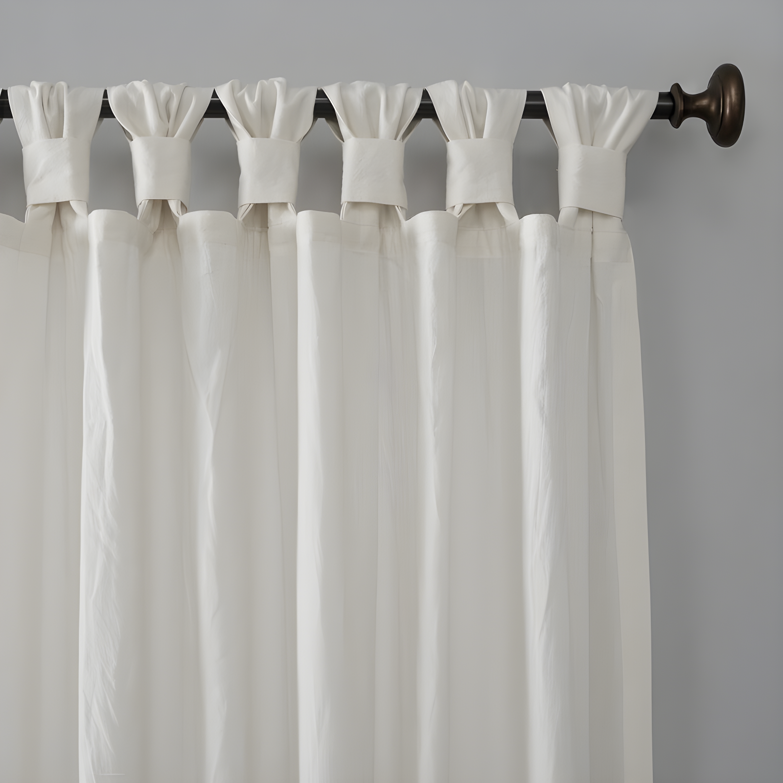 August Grove® Archaeo Sarro Washed Cotton Semi-Sheer Tab Top Curtain Panel