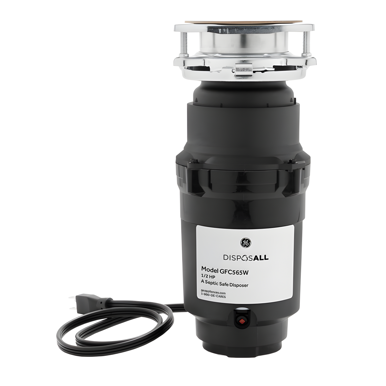 GE Appliances GE Disposall 1/2 HP Continuous Feed Garbage Disposer Corded