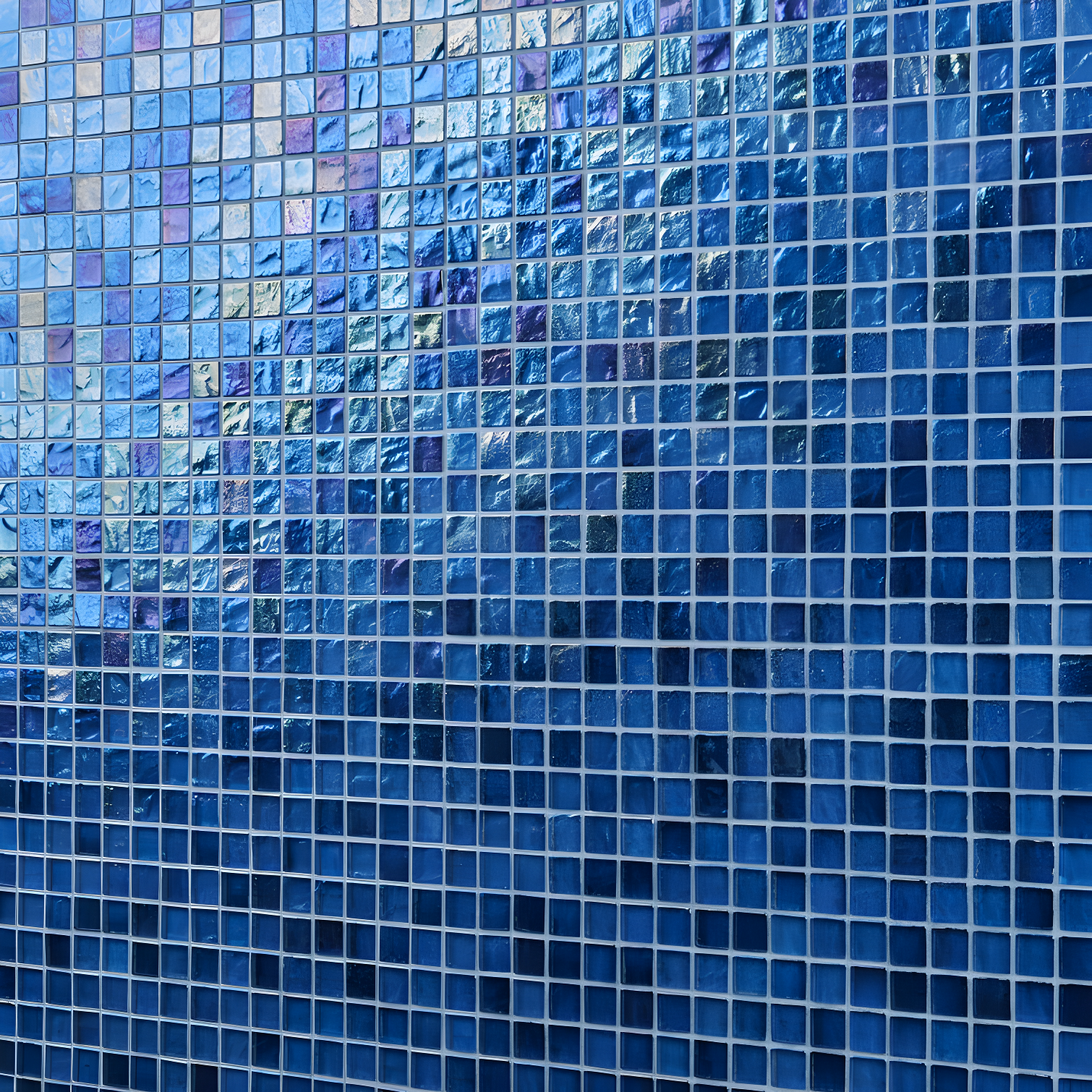 Speckle 11.73" x 11.73" Iridescent 1" Squares Glass Mosaic Wall Tile (0.95 Sq. Ft. / Sheet)