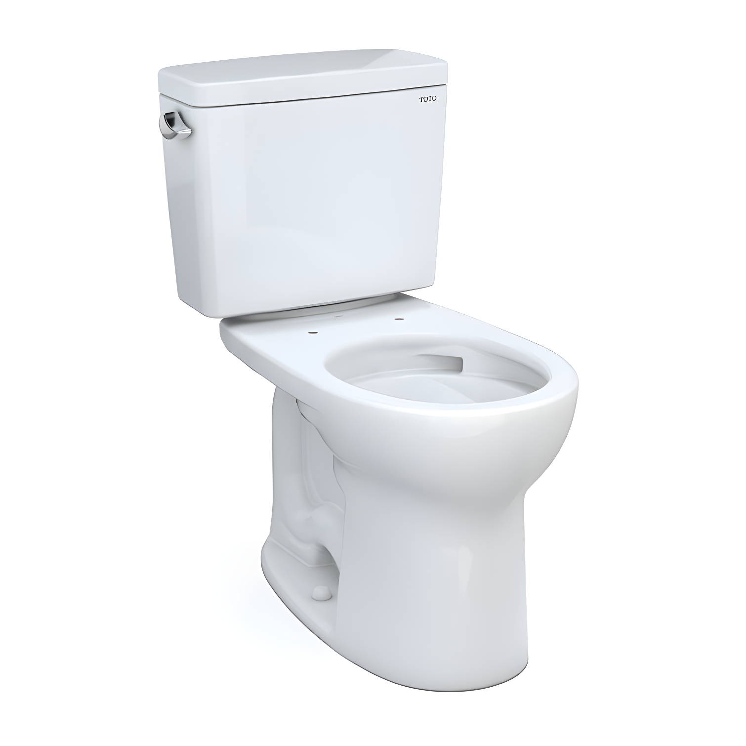 Drake® 1.6 GPF Round Two-Piece Toilet with Tornado Flush (Seat Not Included)
