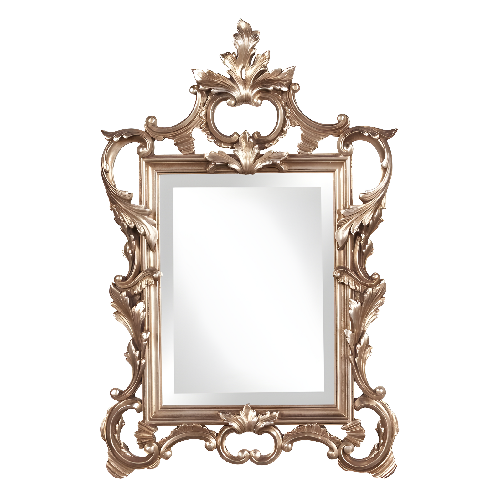 Howard Elliott 30.75"x20" Metallic Warm Ornate Framed Wall and Accent Mirror Silver