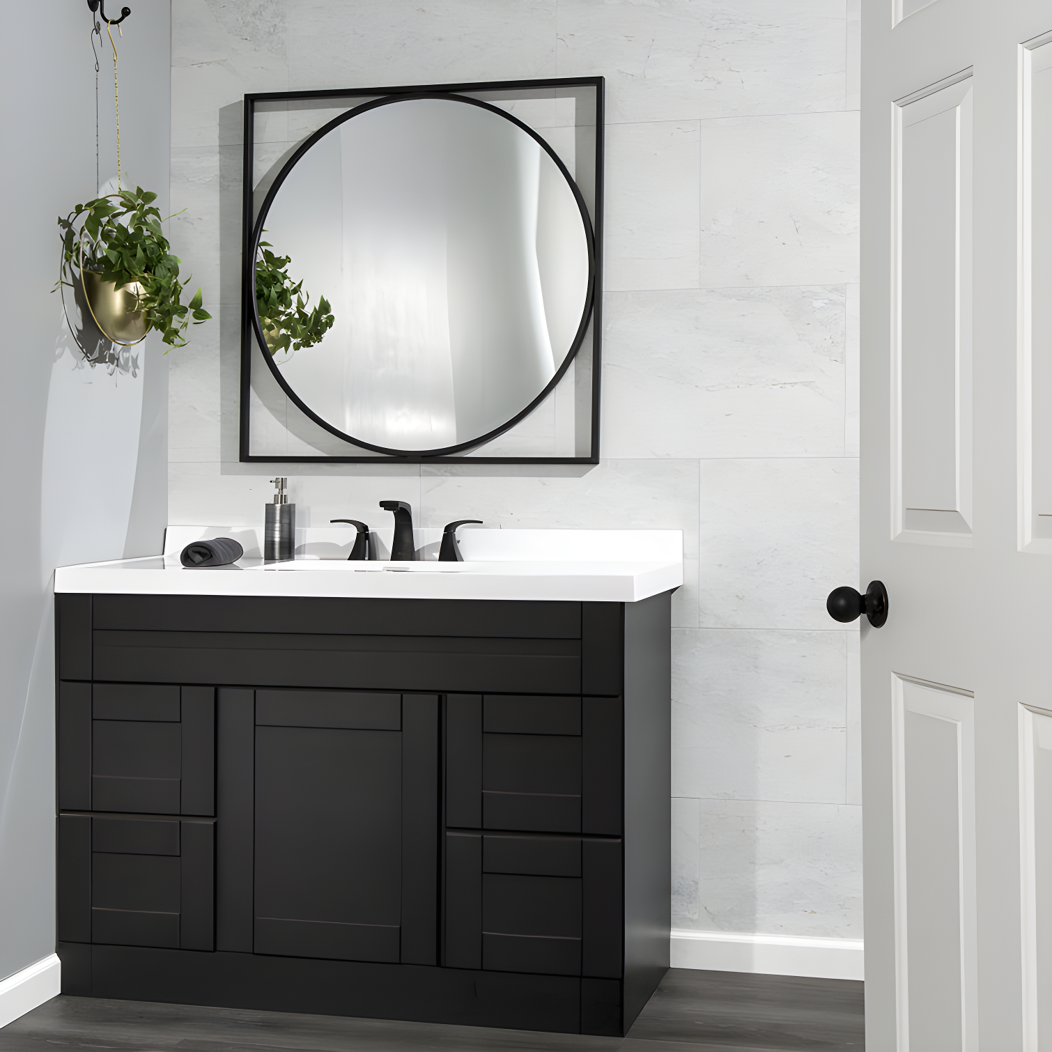 Palisade 25.6 in. x 14.8 in. Interlocking Vinyl Waterproof Wall Tiles