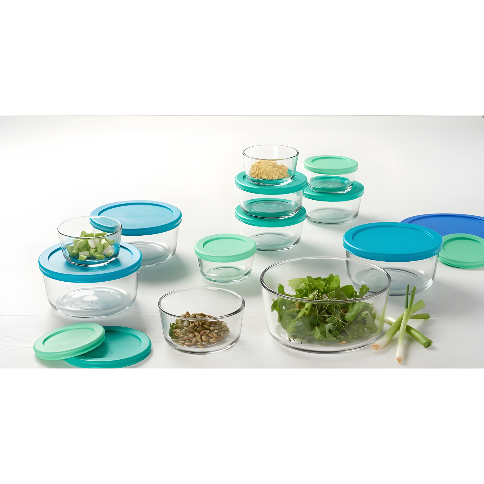 Anchor Hocking 24pc Glass SnugFit Food Storage Container Set: Oven & Freezer Safe, Microwave Safe Without Lid, Dishwasher Safe