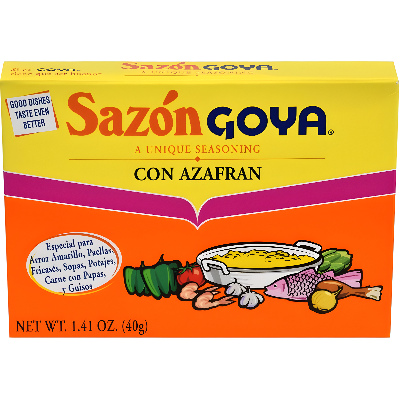 Goya Sazon con Azafran 1.41oz