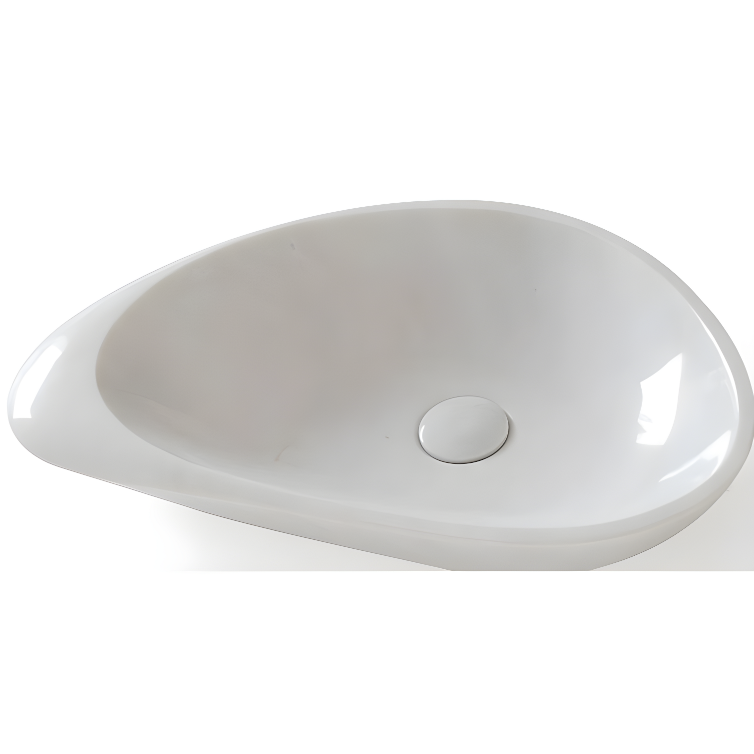 Eviva Fontana 14'' Stone Oval Bathroom Sink with Overflow