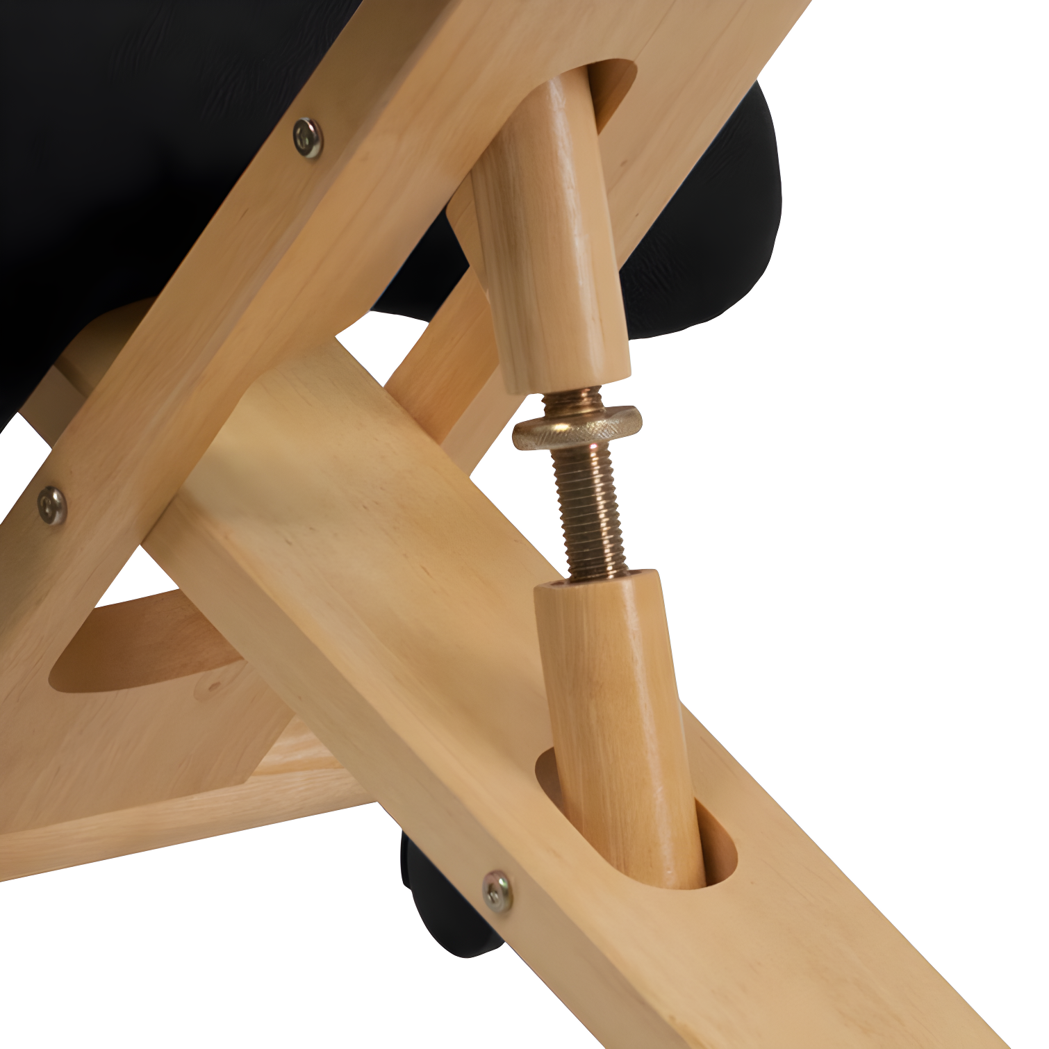 Bragg Posey Mobile Wooden Height-Adjustable Ergonomic Kneeling Office Chair
