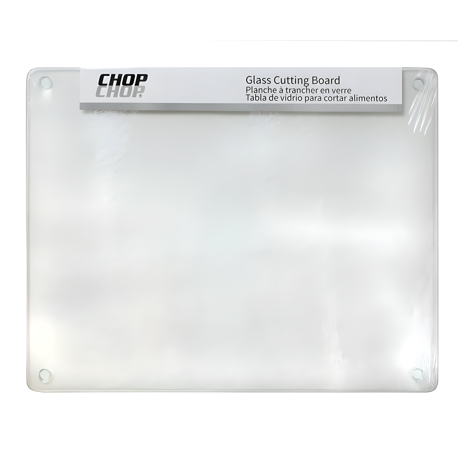 Chop Chop Tempered Glass Cutting Board