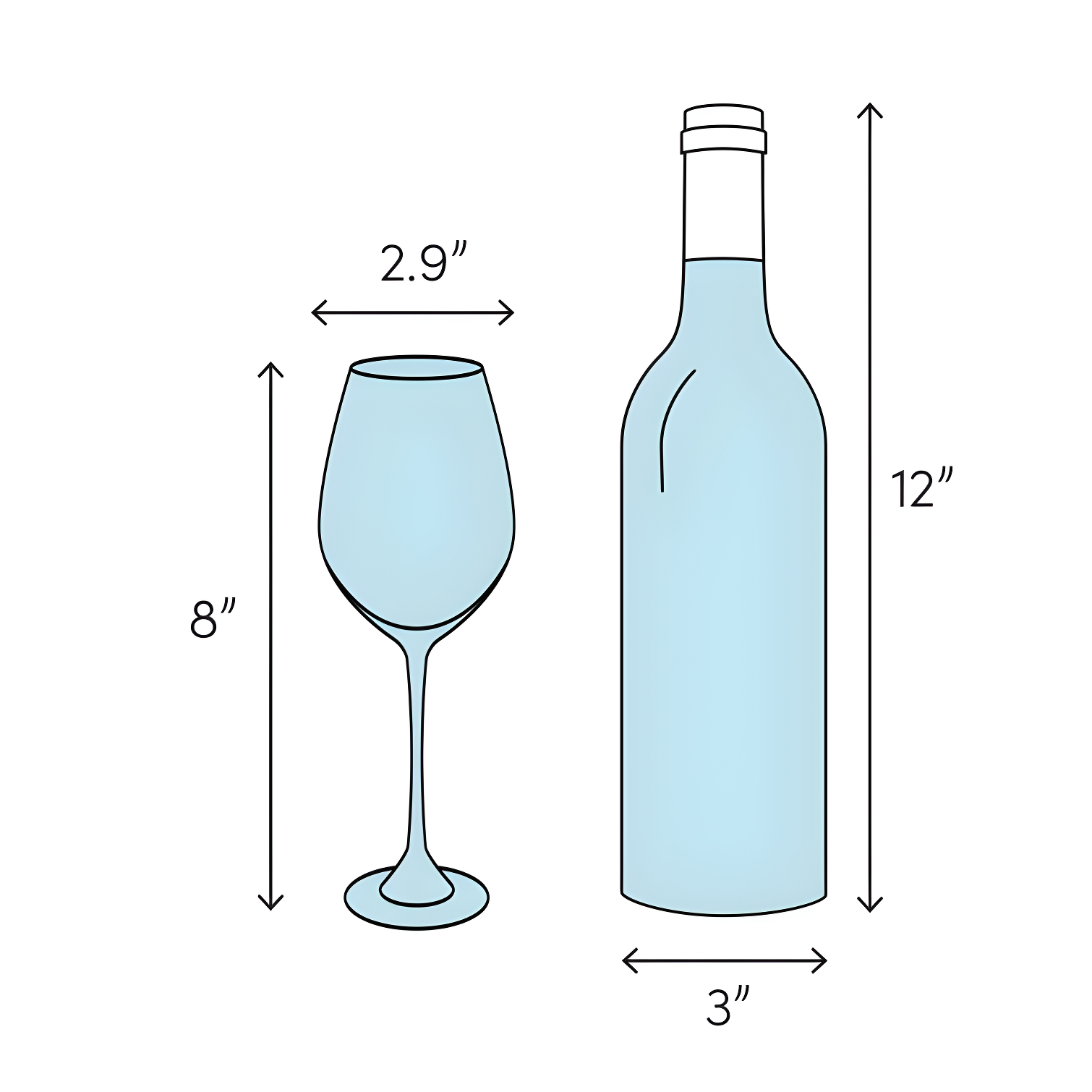 Forte 9 oz. Crystal White Wine Glass