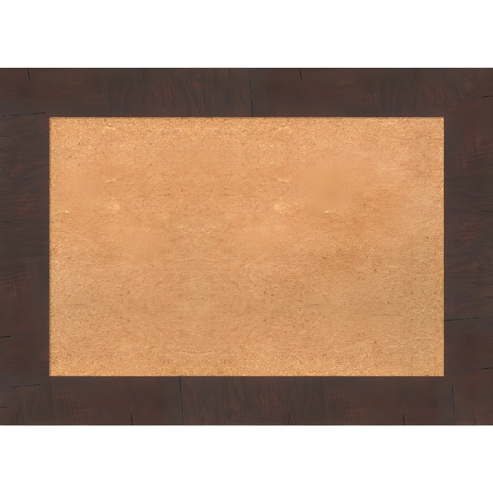 Amanti Art Natural Cork Board Framed Wildwood Brown Bulletin Board 29 in. x 21 in.