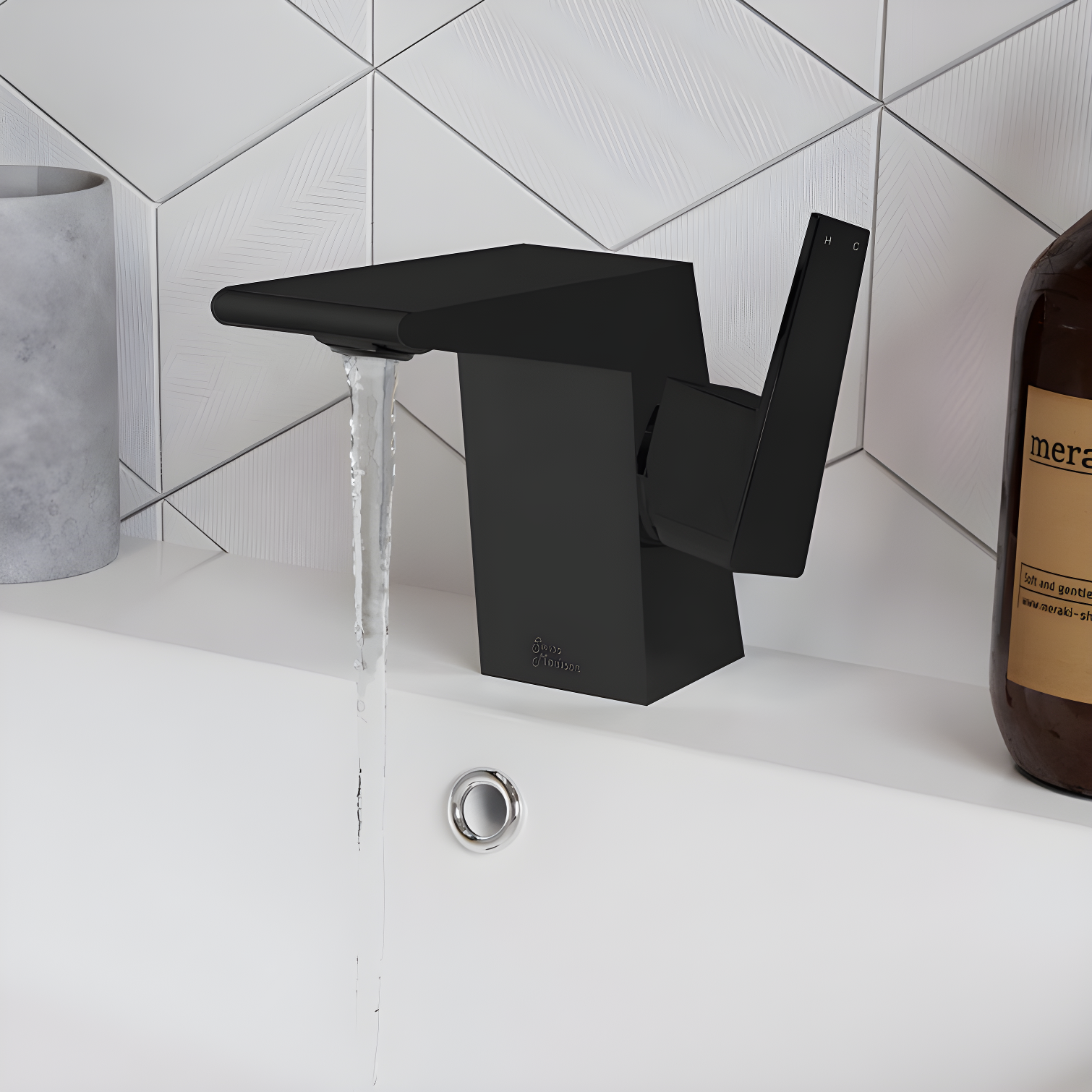 Carre Single Hole, Single-Handle, Bathroom Faucet