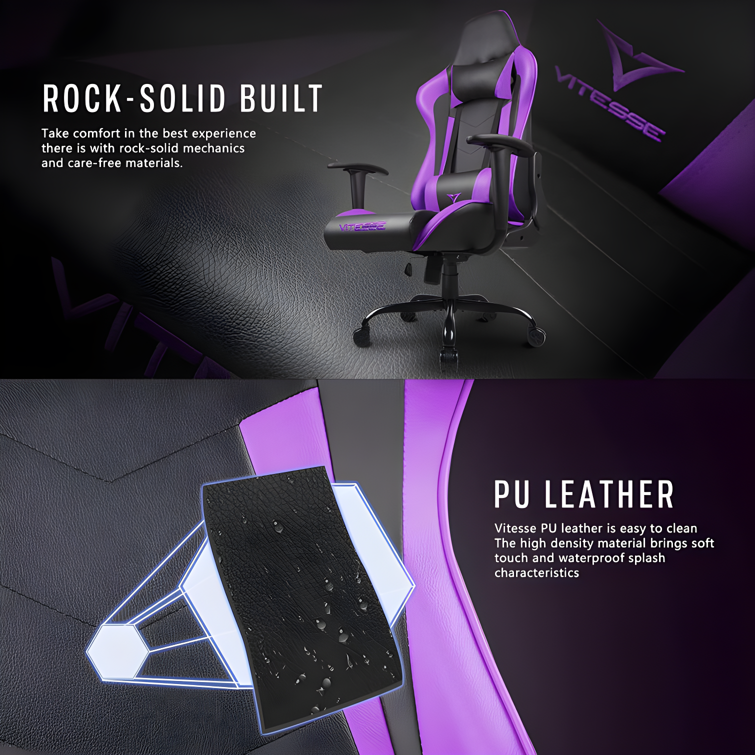 Ergonomic Racing Gaming Chair, 330 lbs PC Computer Chair with Support and Headrest