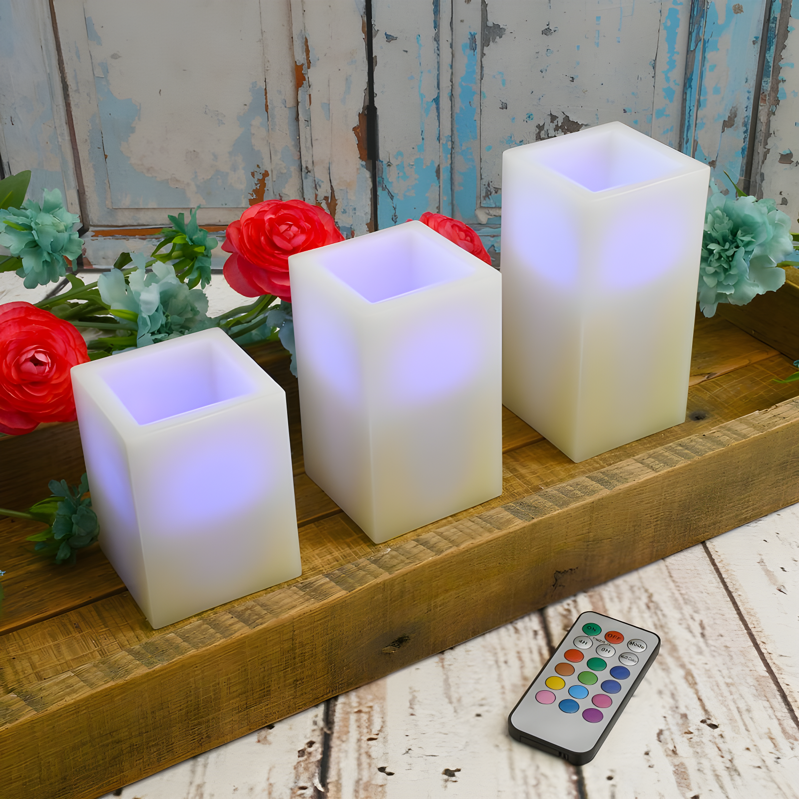 LumaBase Unscented Flameless Candle (Set of 3)