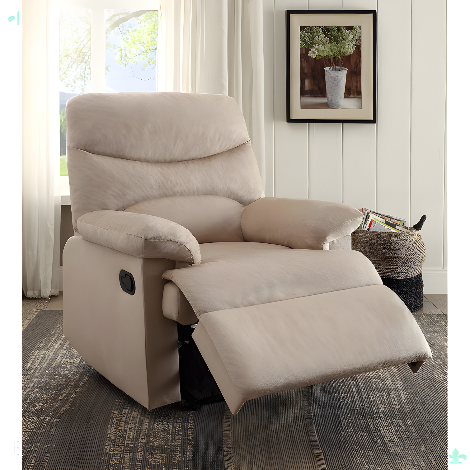 Recliner (Motion) In Woven Fabric for Living Room Bedroom