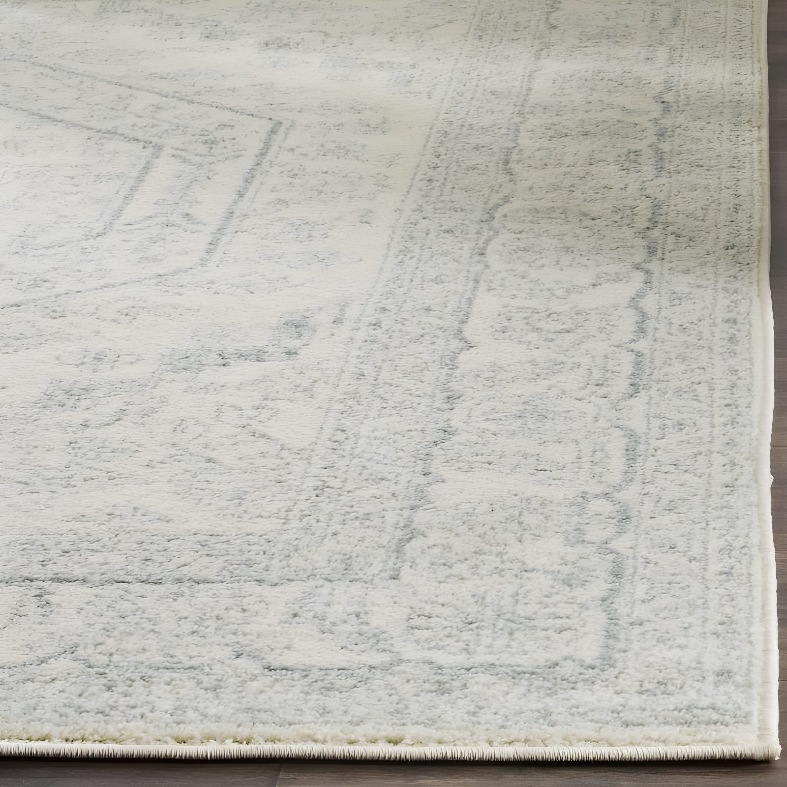 Adirondack ADR108 Power Loomed Area Rug - Ivory/Slate - 6'x9' - Safavieh.