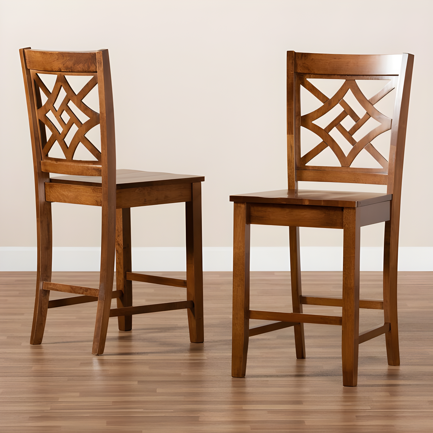 Darby Home Co Annorah Solid Wood Counter Stool (Set of 2)
