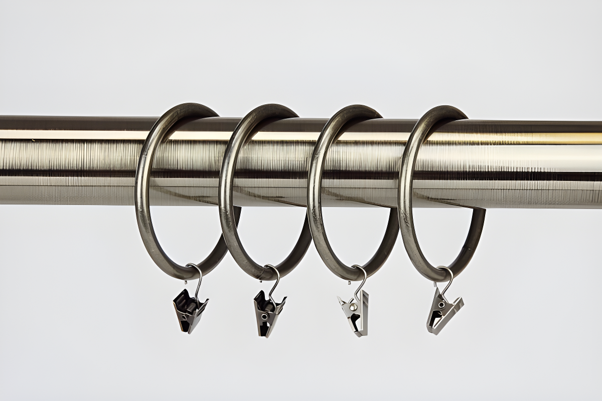 Symple Stuff Benham Steel Curtain Rings (Set of 10)