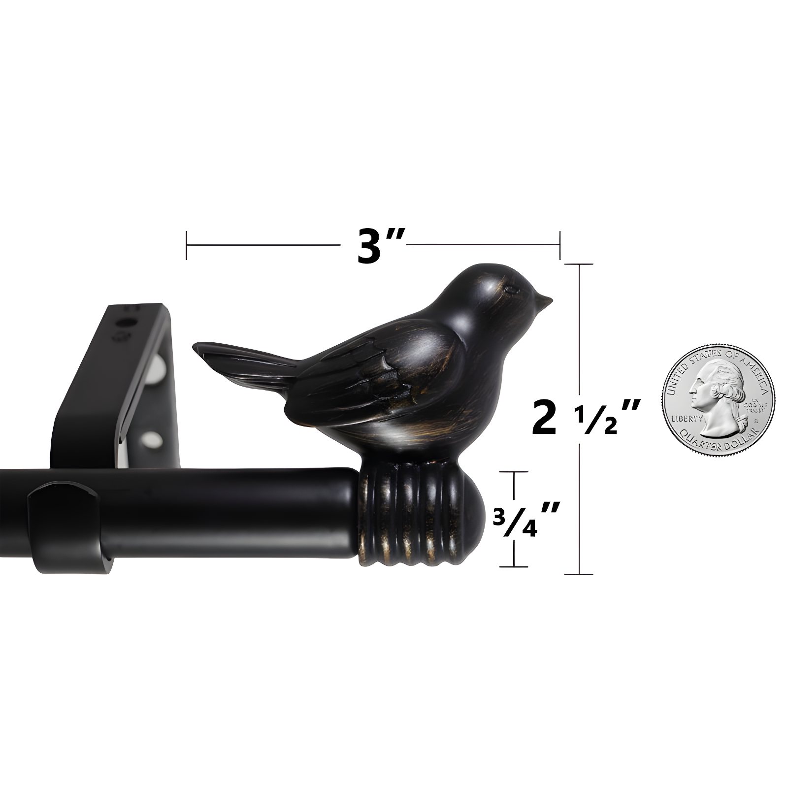 Makenna Adjustable Single Curtain Rod