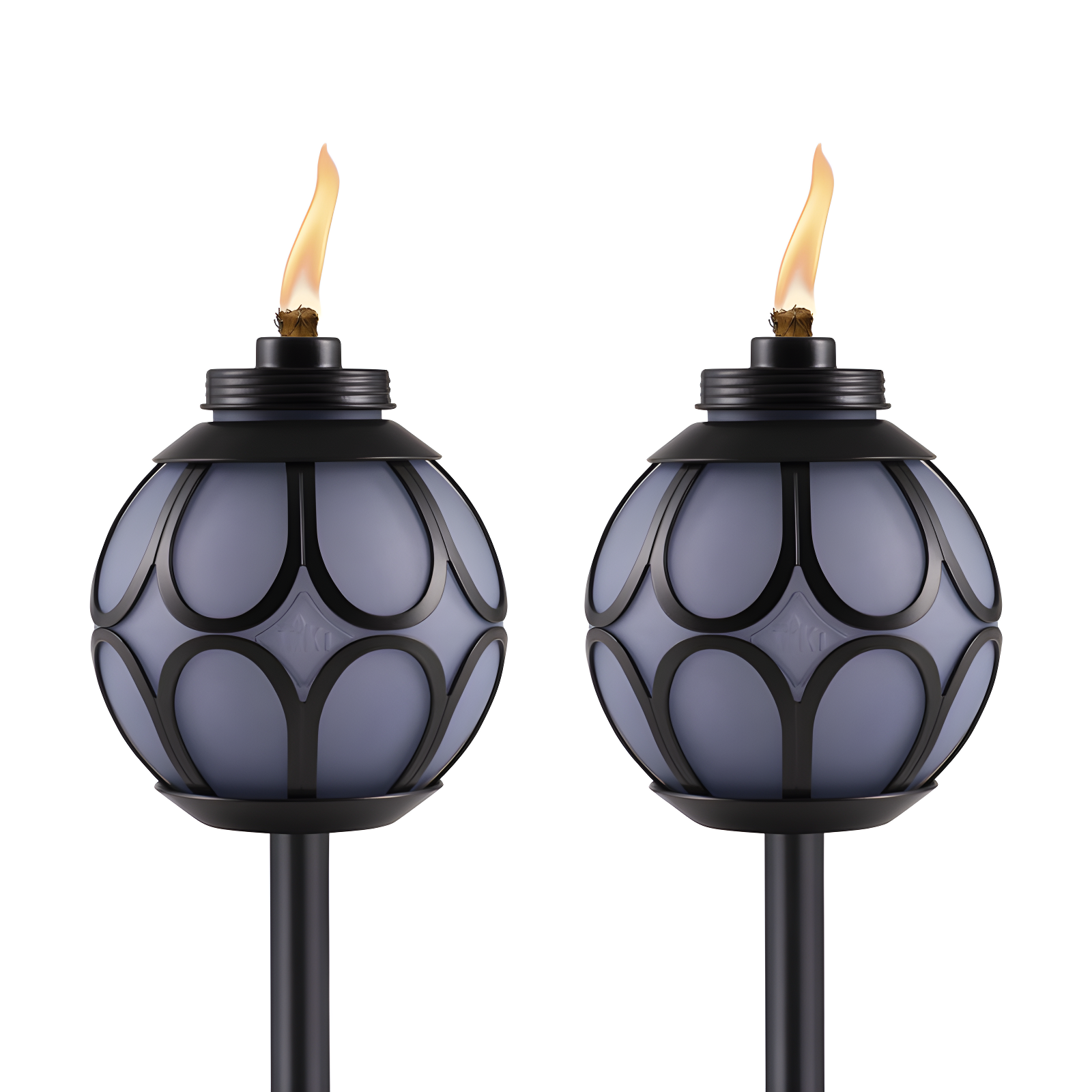 TIKI® Brand Easy Install 64 Inch TIKI Torch Metal Globe (Set of 2)
