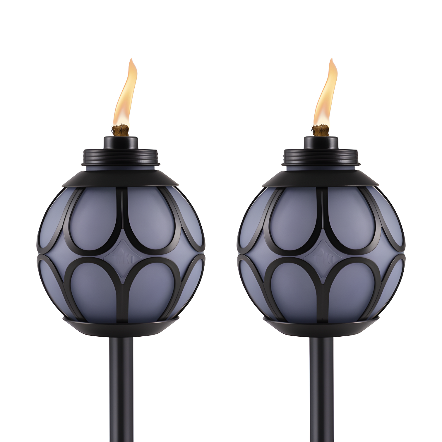 TIKI® Brand Easy Install 64 Inch TIKI Torch Metal Globe (Set of 2)