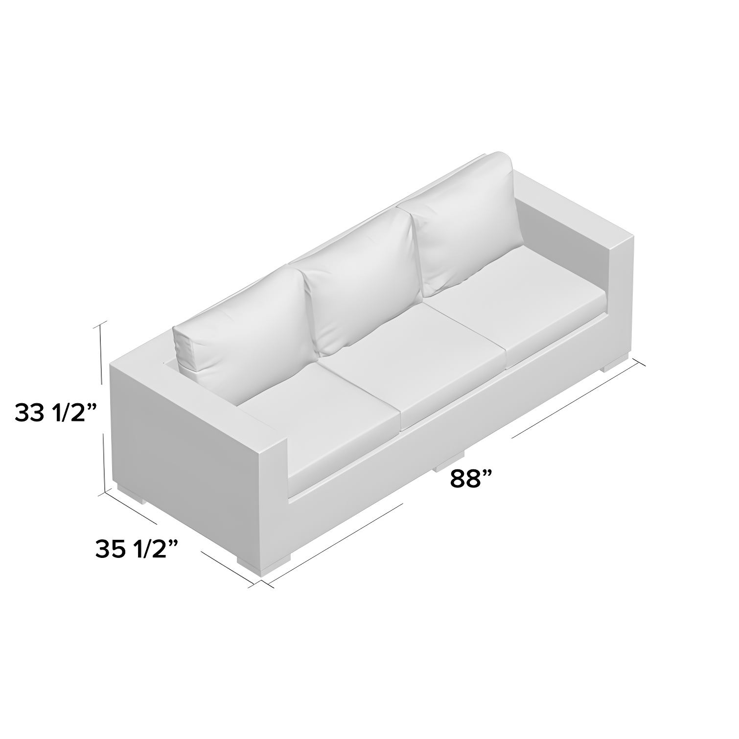 Modway Convene Outdoor Patio Sofa