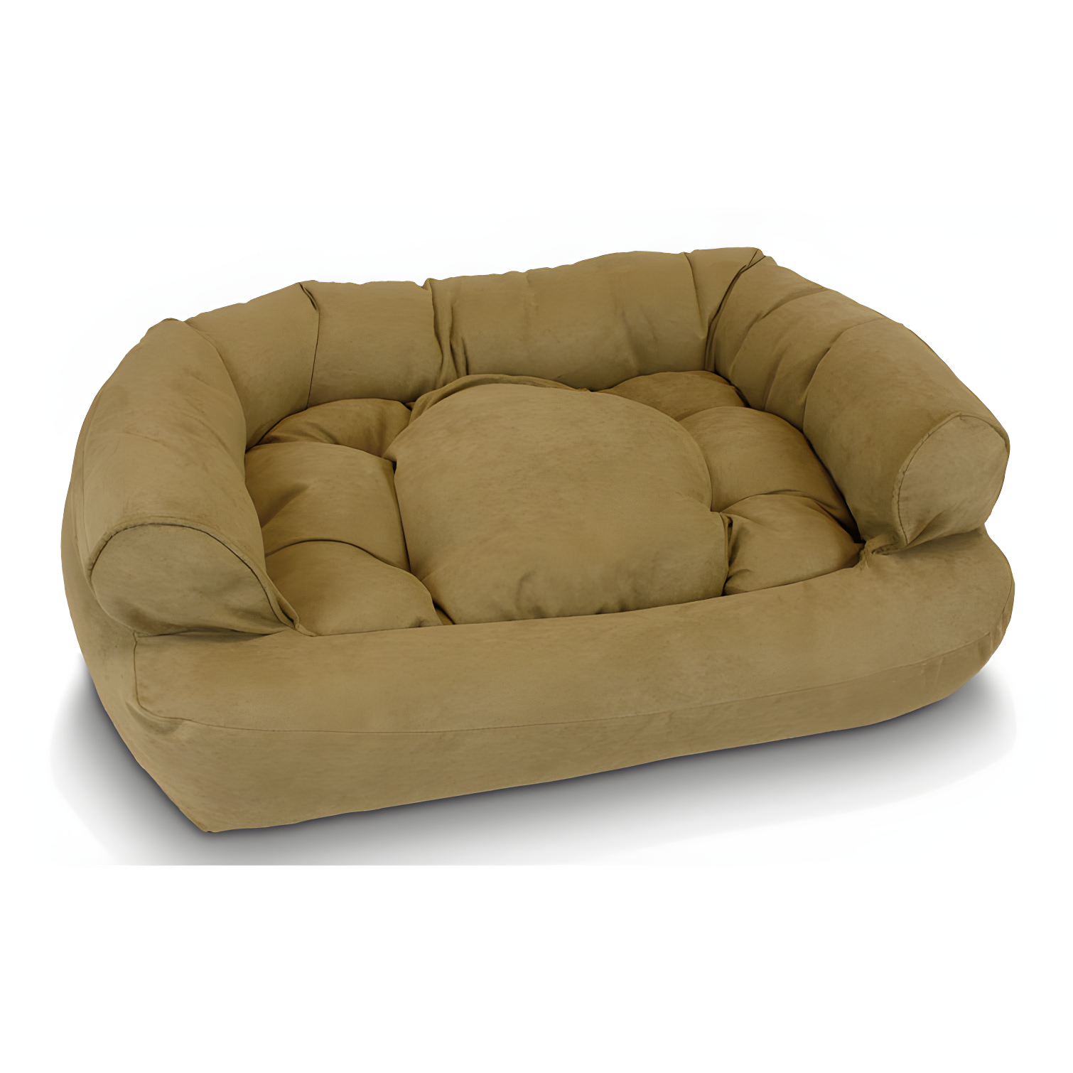 Snoozer Luxury Microsuede Overstuffed Bolster Dog Sofa