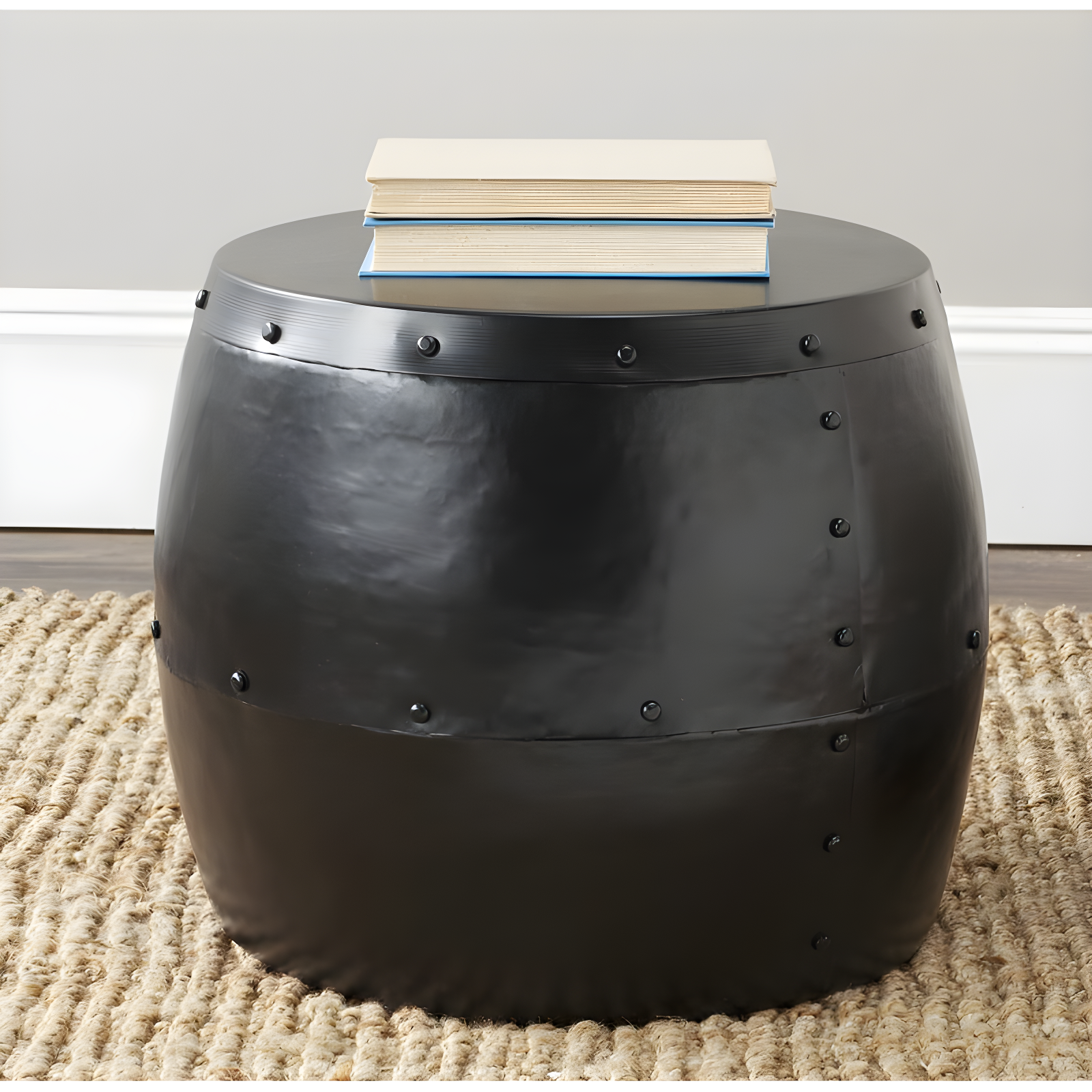 17 Stories Iron Accent Stool