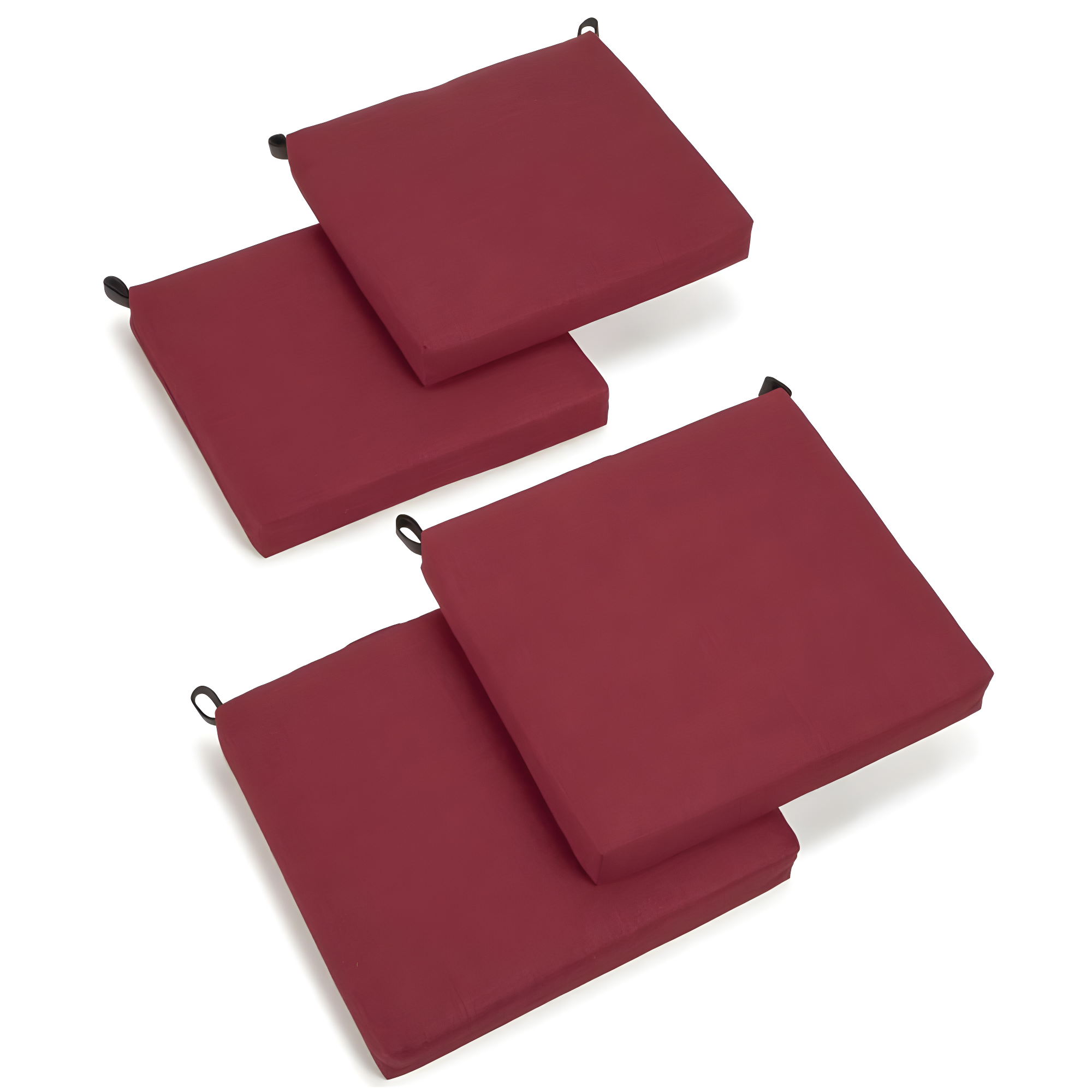 Blazing Needles 20-inch by 19-inch Spun Polyester Chair Cushion (Set of Four)