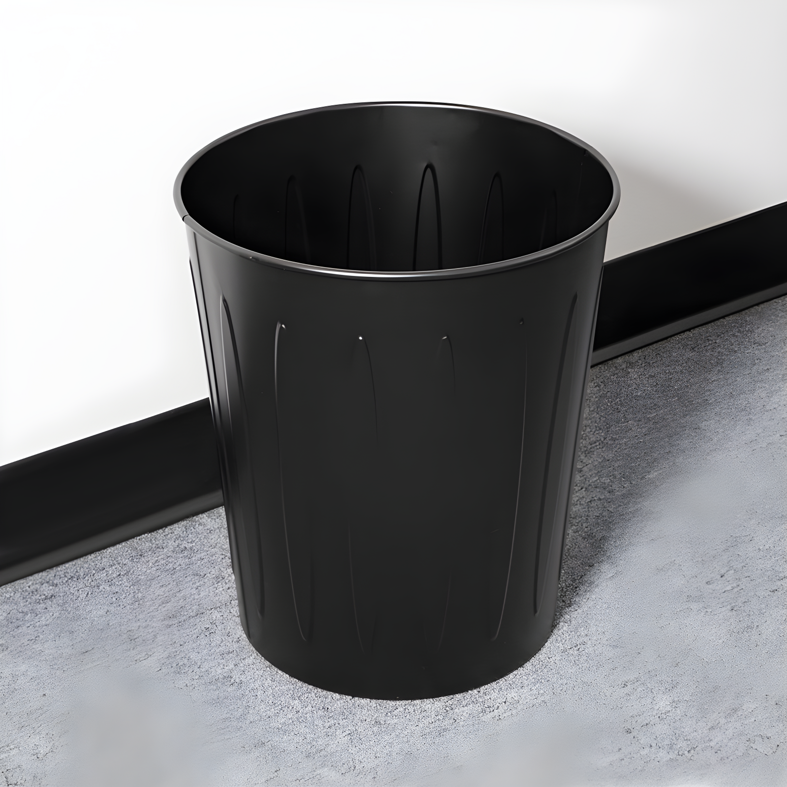 Steel Open Trash Can - 6 Gallons