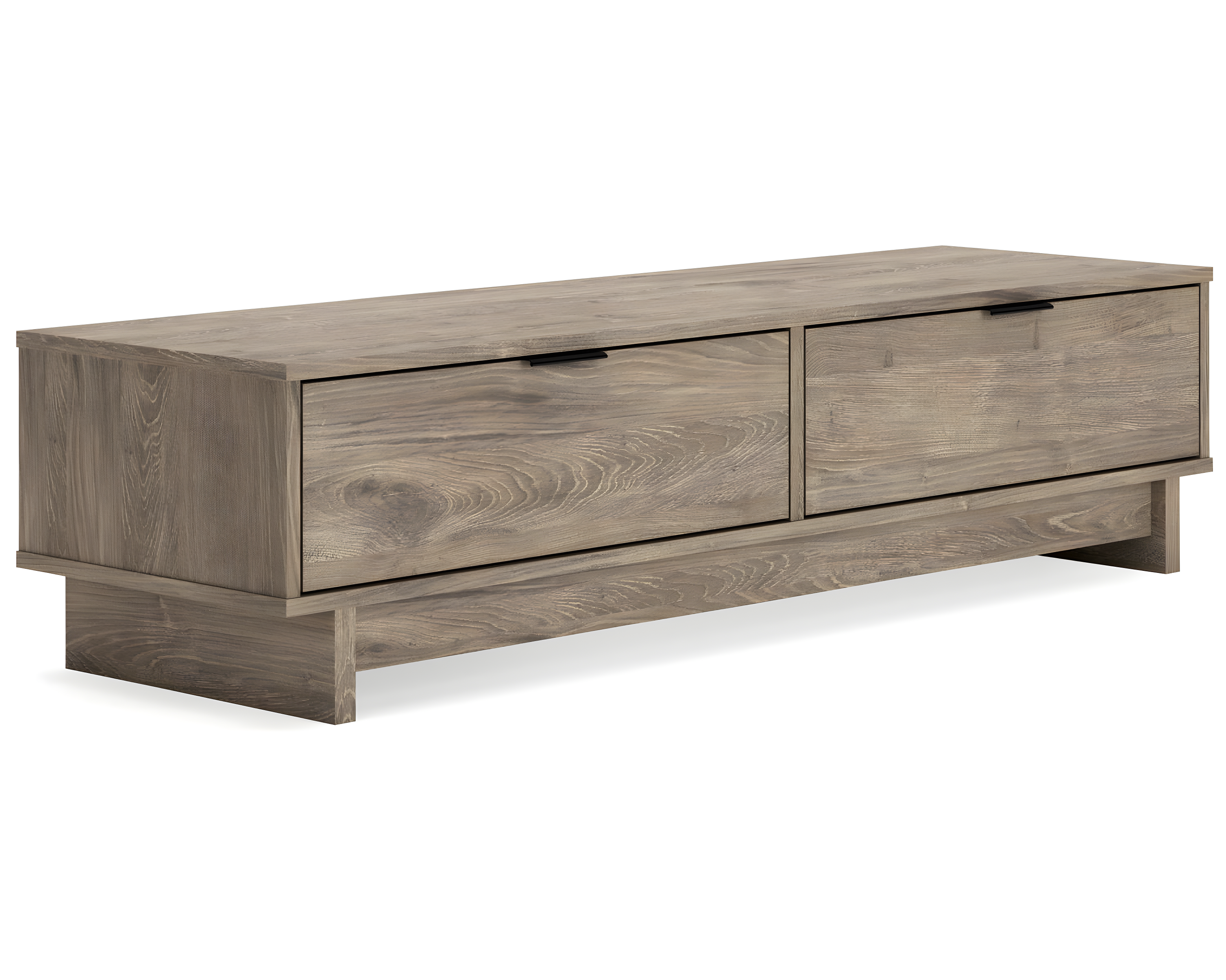 Signature Design by Ashley Contemporary Oliah Storage Bench  Natural