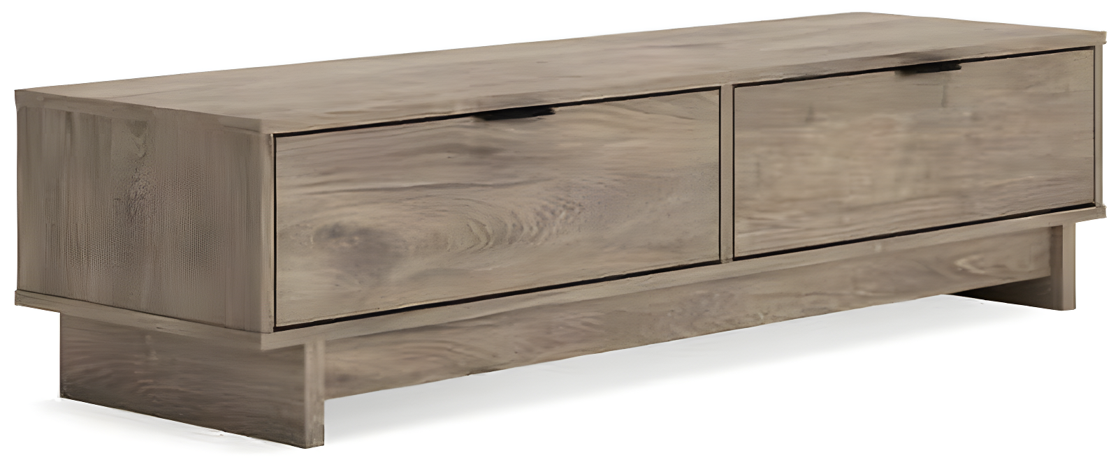 Signature Design by Ashley Contemporary Oliah Storage Bench  Natural