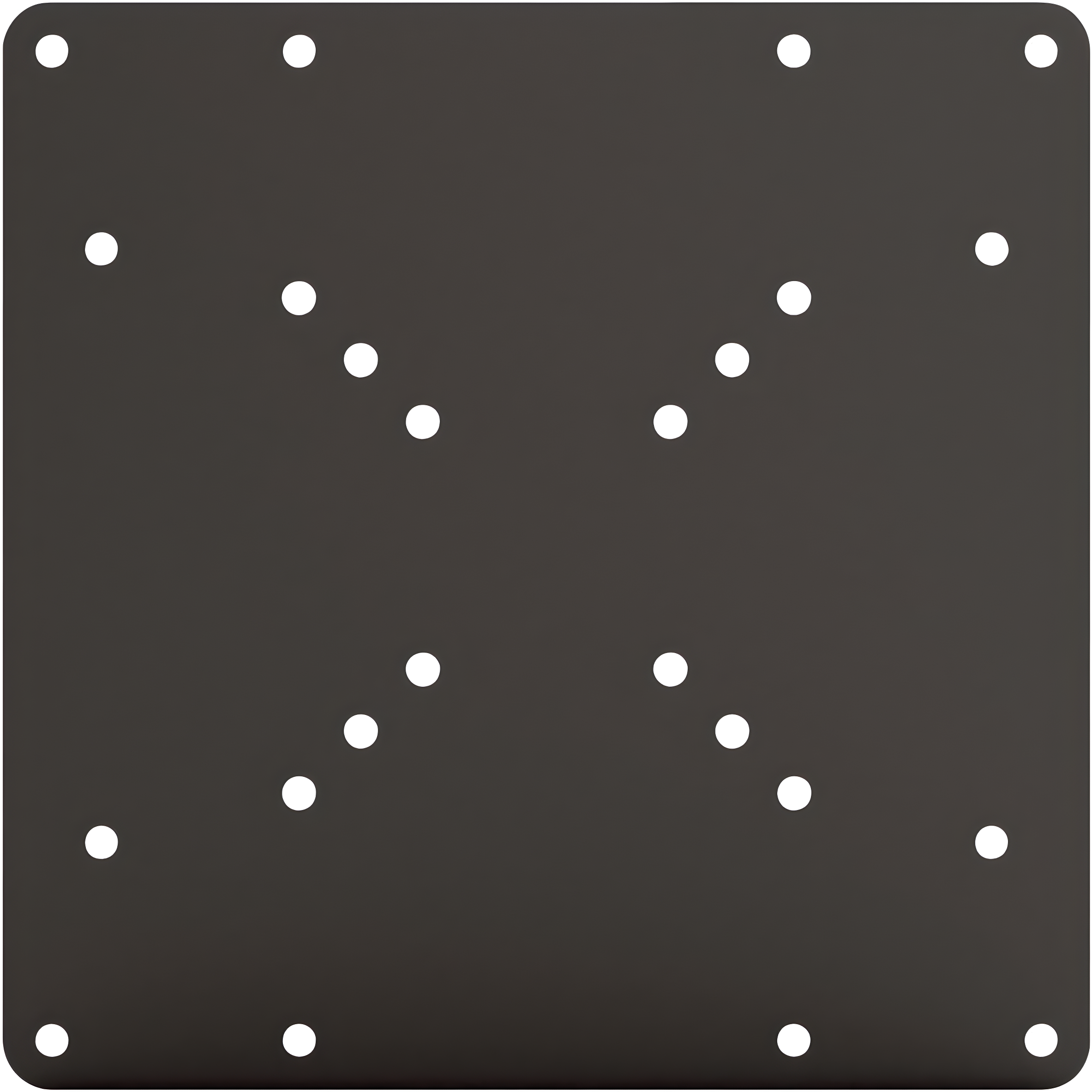 VESA Mount Adapter Plate for TV Mounts, Convert 75x75 and 100x100 to 200x200 mm VESA Patterns, includes Hardware Kit, VESA Conversion Plate for 200x200 VESA Mount, VESA Adapter