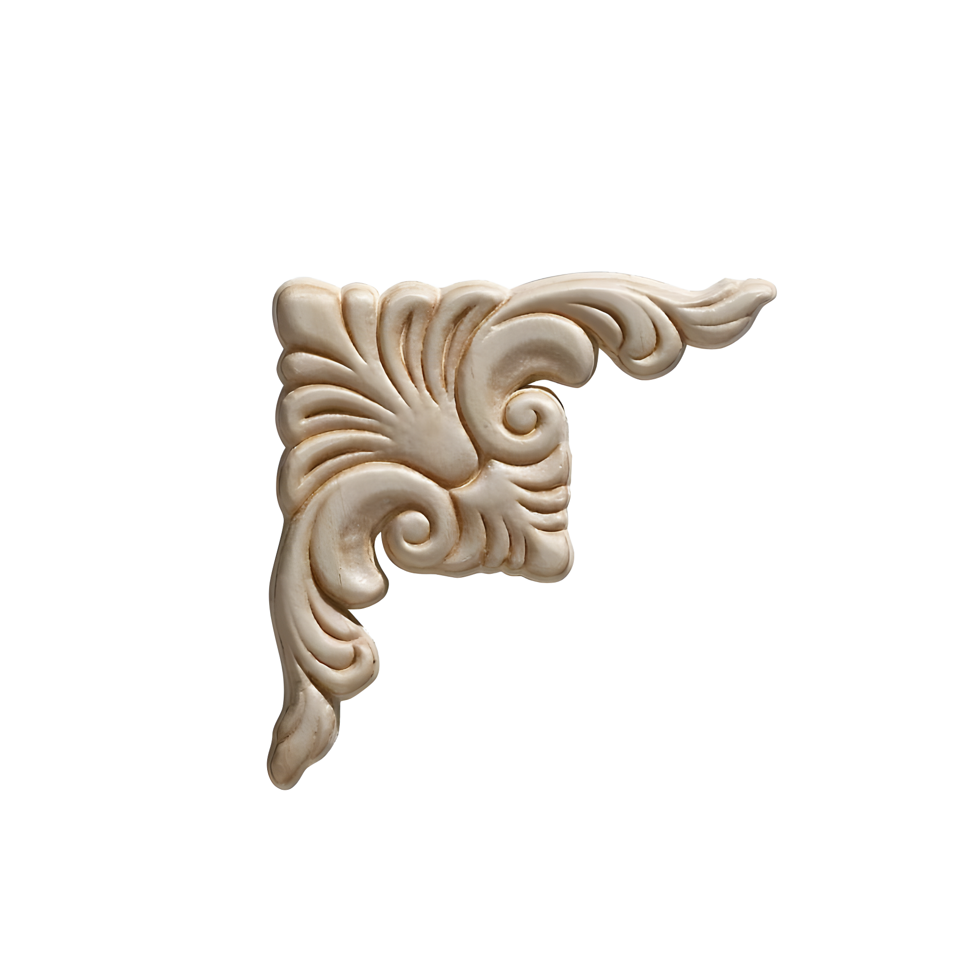 Ornamental Mouldings 3.75'' H x 3.75'' W x 0.22'' D Wood Onlay Scroll (Set of 2)