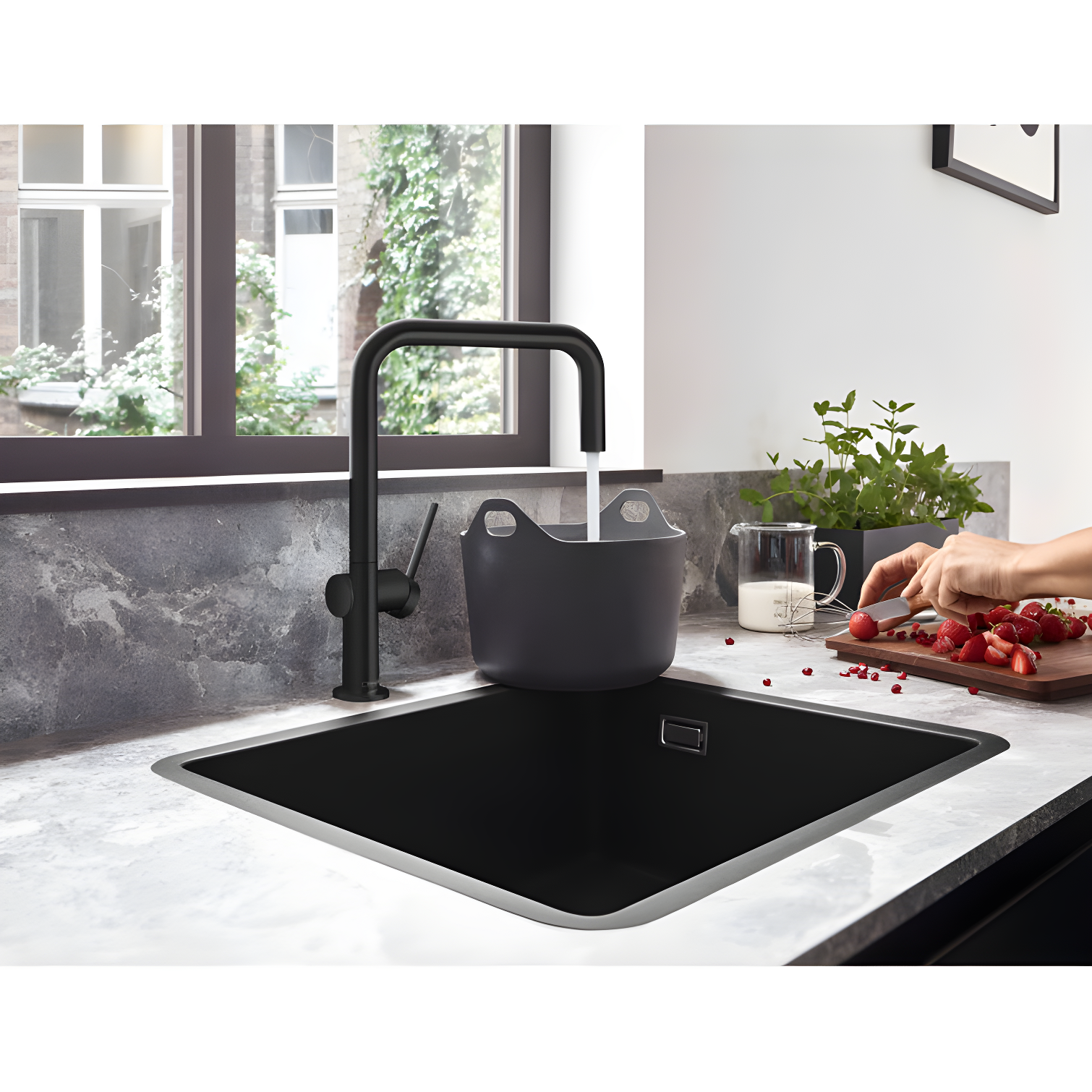 hansgrohe Talis N Kitchen Faucet, U-Style 1-Spray, 1.75 GPM