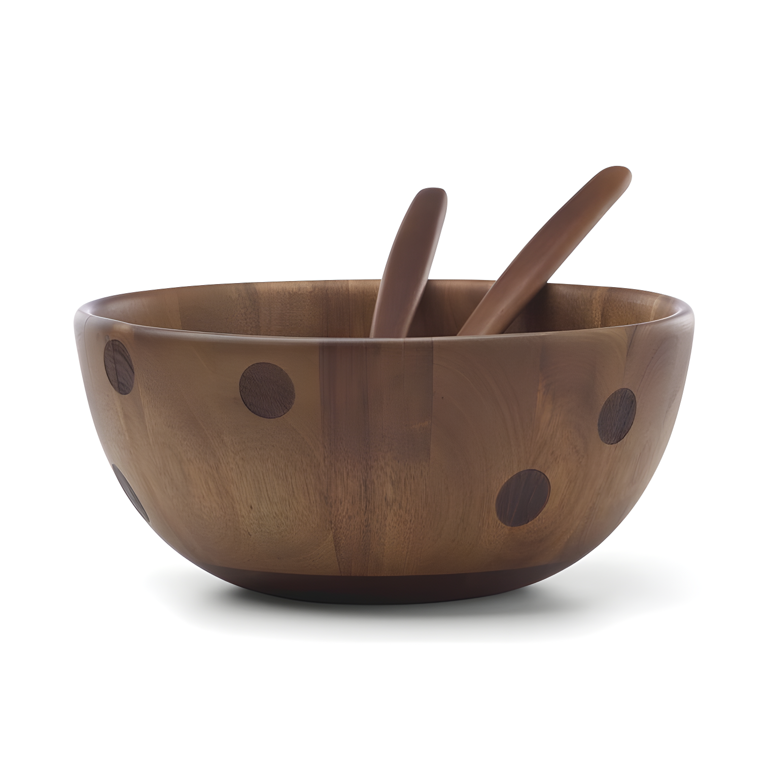 Kate Spade New York Deco Dot Wood Salad Bowl