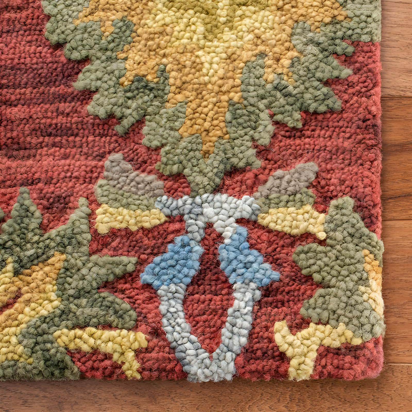Blossom BLM402 Hand Tufted Area Rug - Red/Multi - 8'x10' - Safavieh.