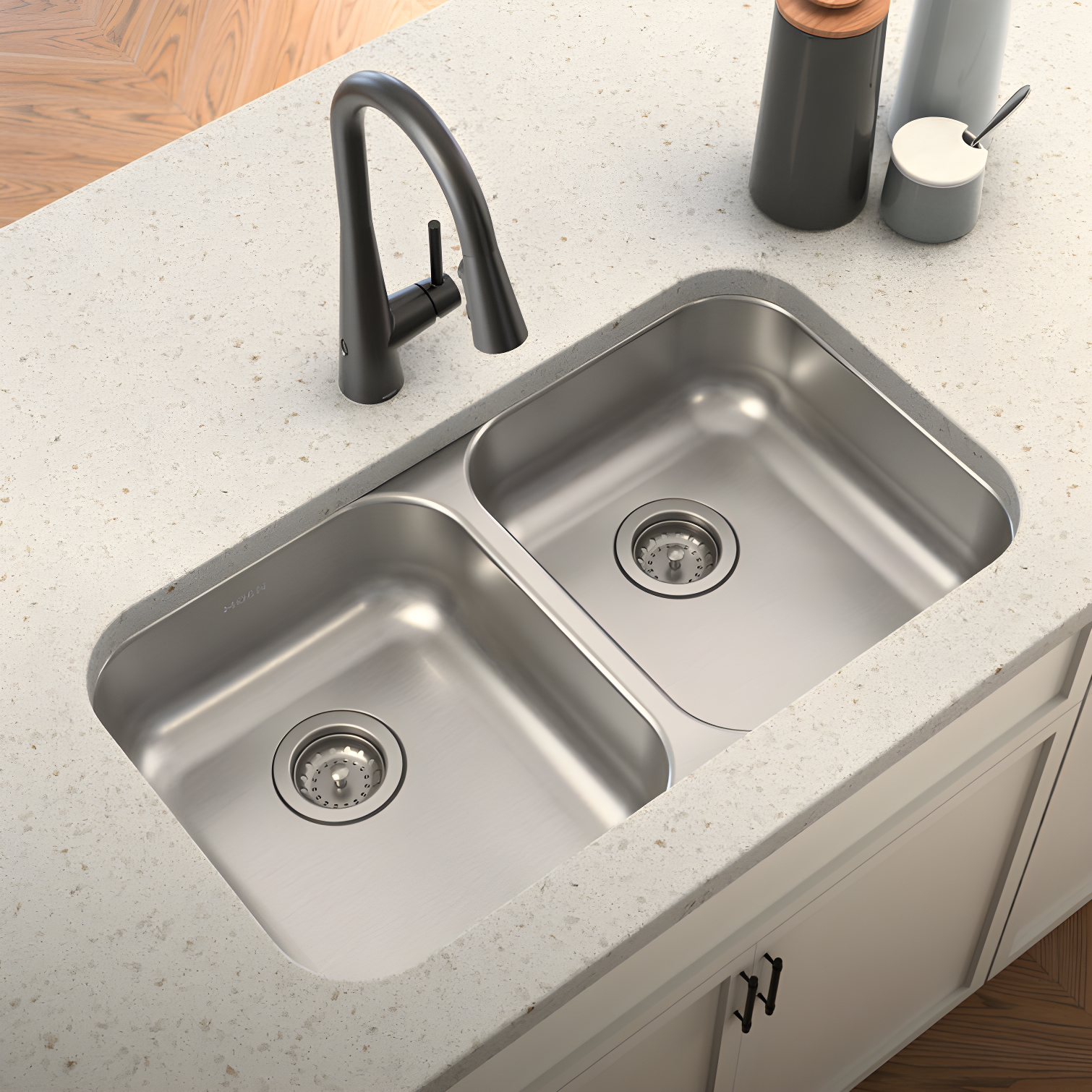 Moen Sleek Pull Down Single Handle Kitchen Faucet with Power Boost Technology and Duralock
