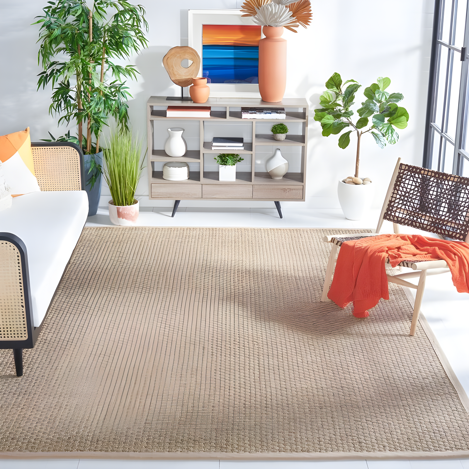 Natural Fiber NF114 Power Loomed Indoor Area Rug - Natural/Beige - 8'x10' - Safavieh.